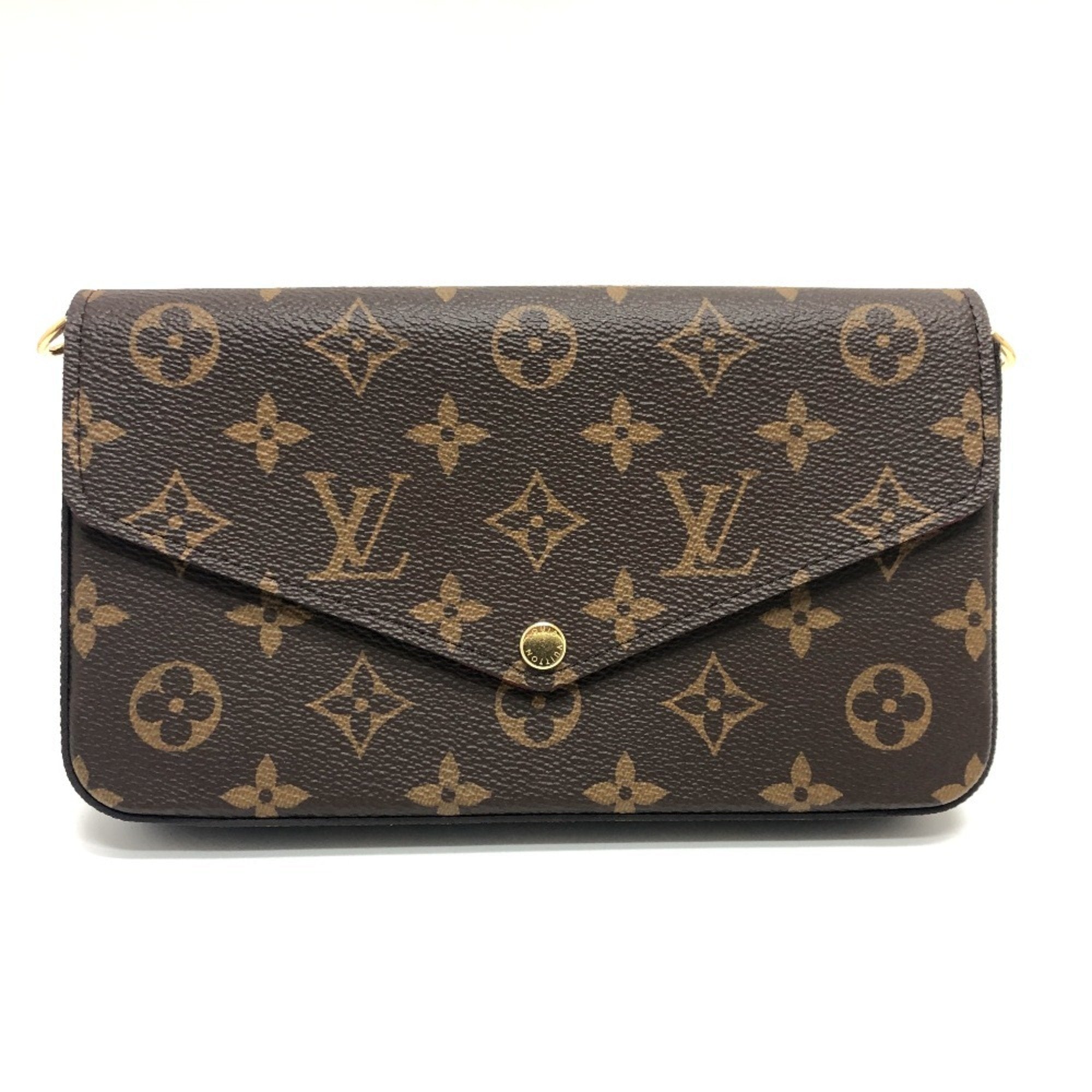 Louis Vuitton Brown Monogram Pochette Pouch Shoulder Bag (Pre-Owned)