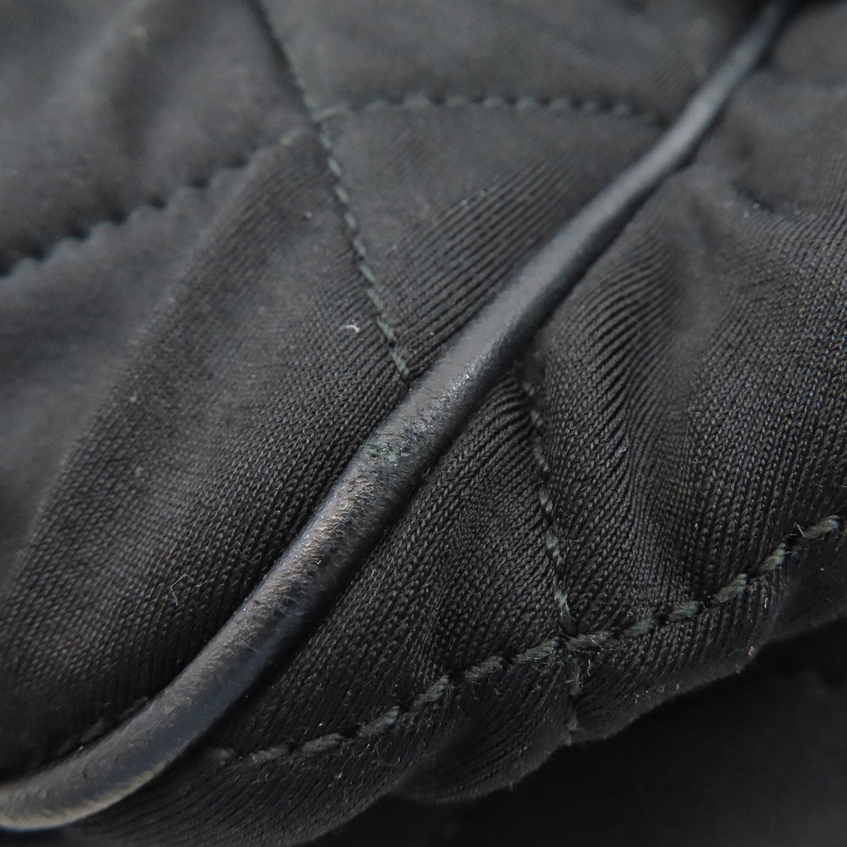 Prada Black Cotton Canvas Handbag (Pre-Owned)