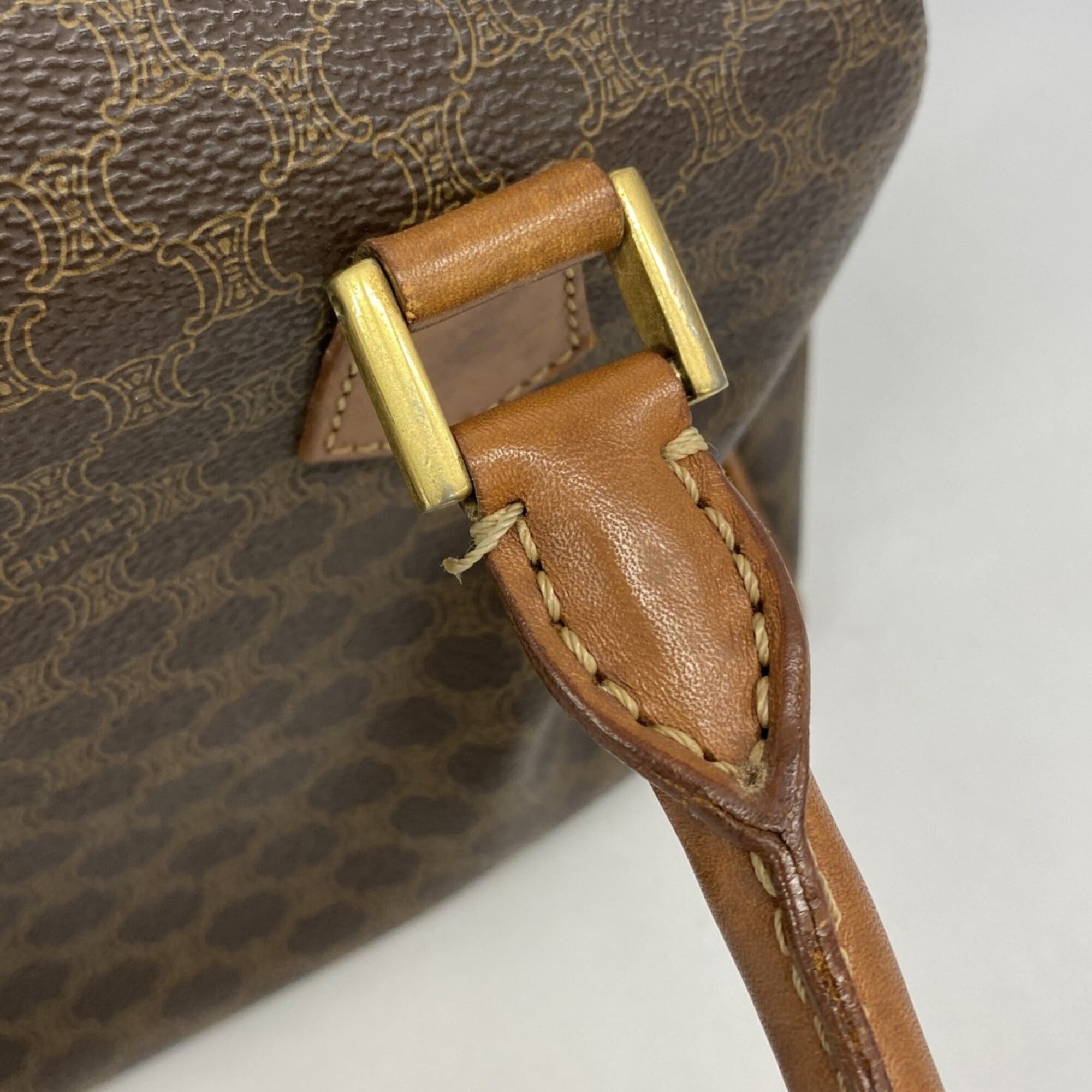 Celine Brown Pvc Handbag (Pre-Owned)