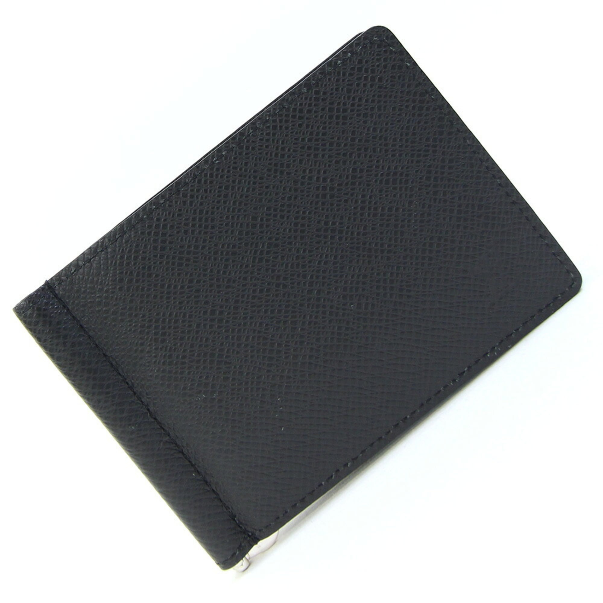 Louis Vuitton Taiga Noir Taiga Leather Leather Wallet (Bi-Fold) (Pre-Owned)