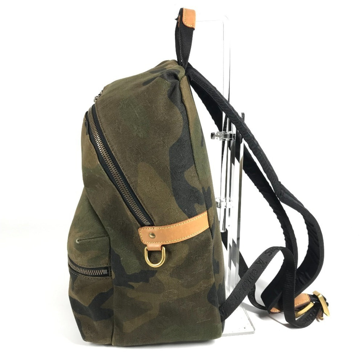 Louis Vuitton Camouflage Green Canvas Backpack (Pre-Owned)