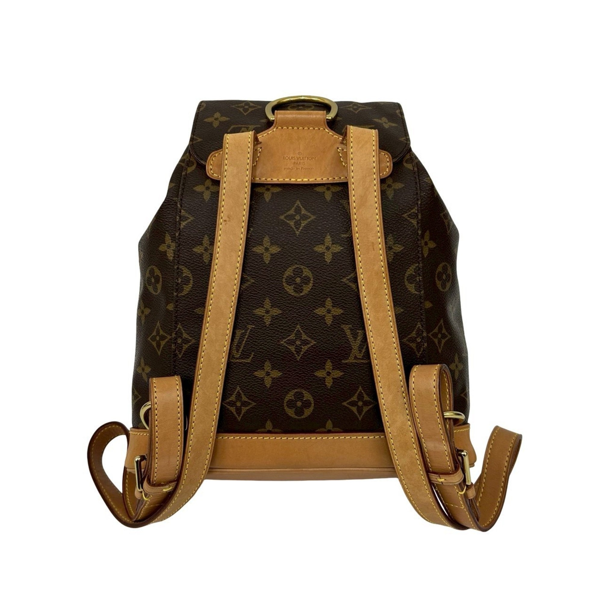 Louis Vuitton Brown Leather Pvc Backpack (Pre-Owned)