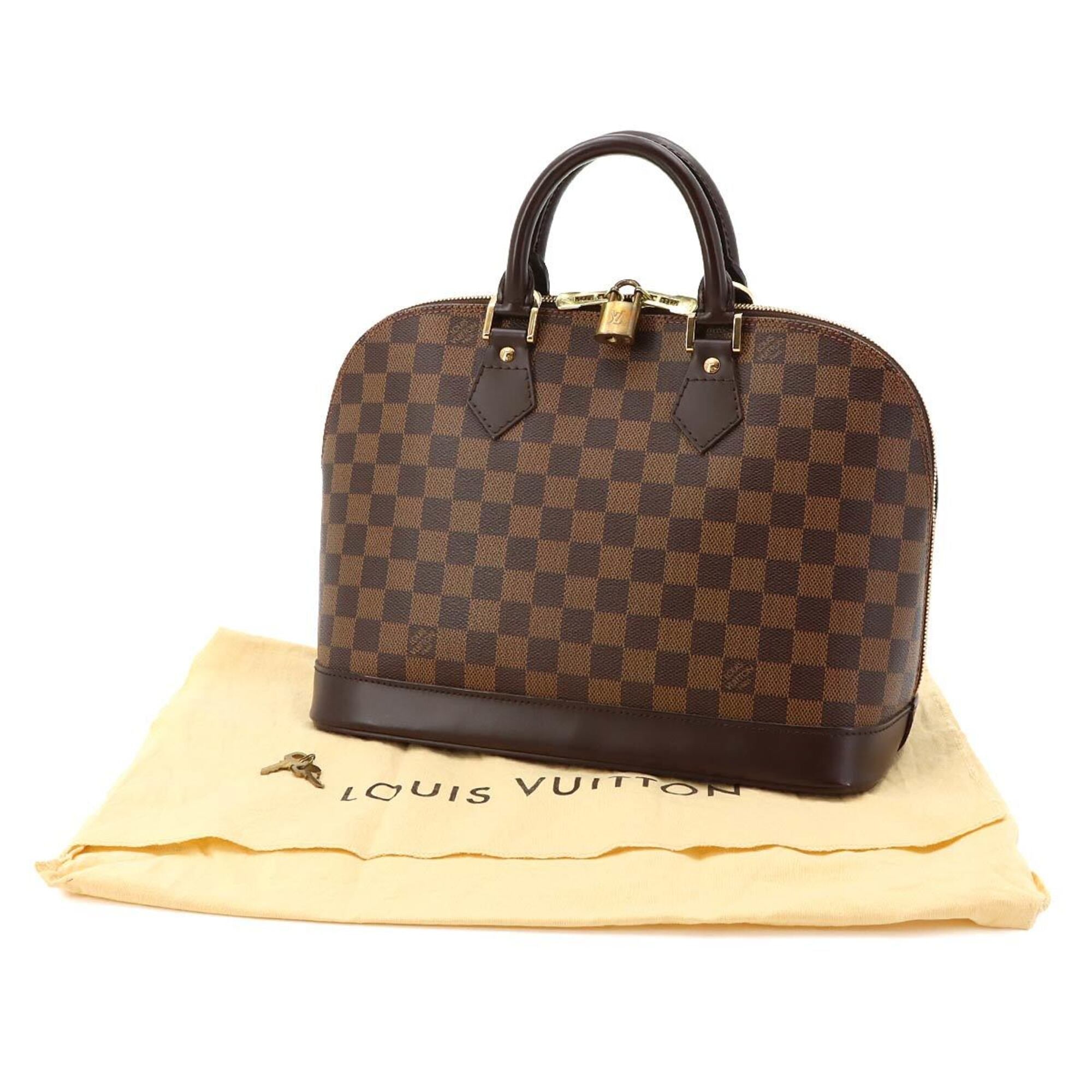 Louis Vuitton Ebene Damier Canvas Handbag (Pre-Owned)