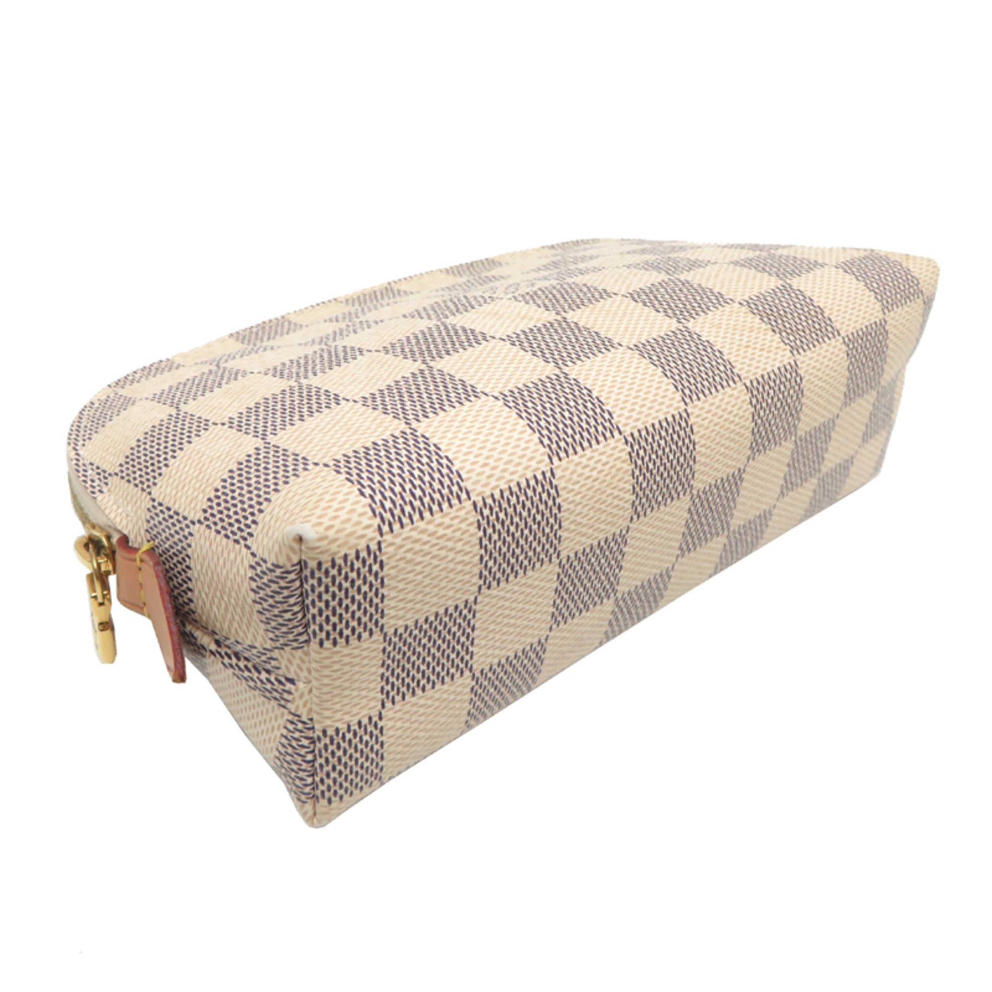 Louis Vuitton White Damier Azur Pochette Pouch (Pre-Owned)