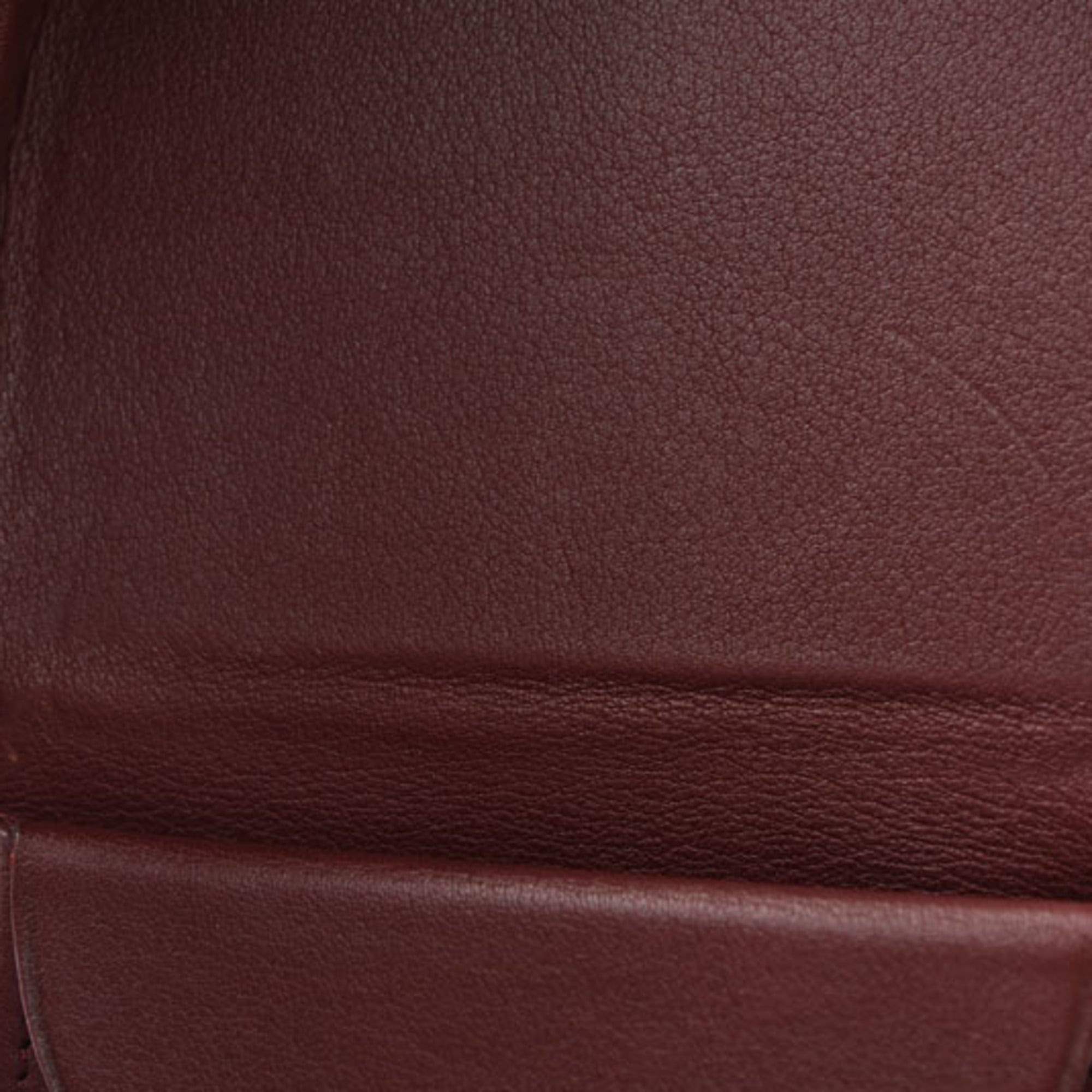 Cartier Must Bordeaux Leather Coin Purse/Coin Case (Pre-Owned)