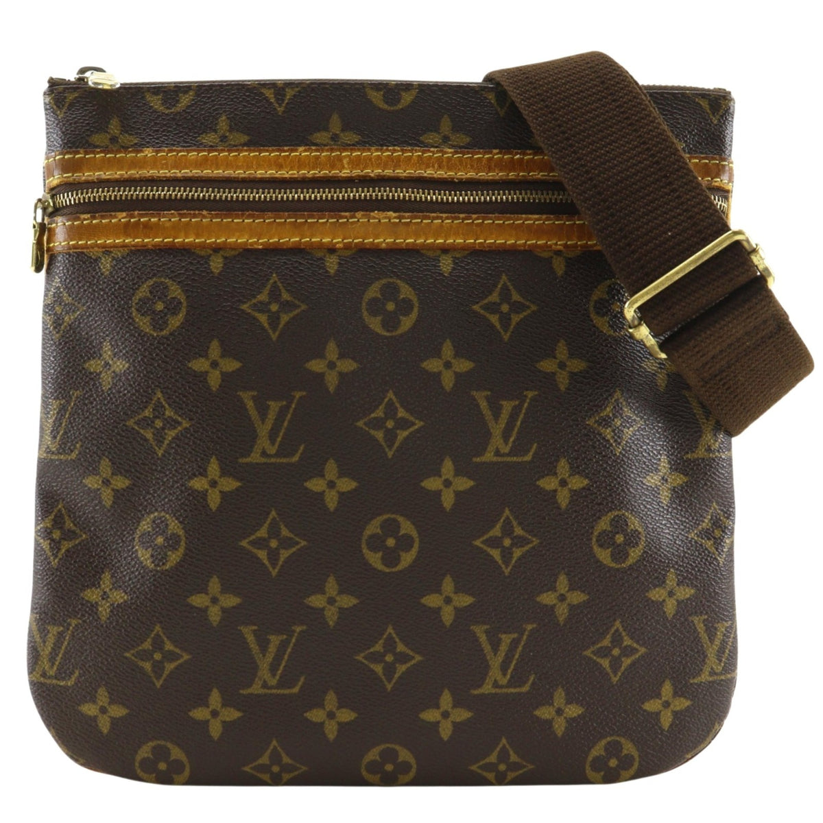 Louis Vuitton Brown Monogram Monogram Pochette Shoulder Bag (Pre-Owned)