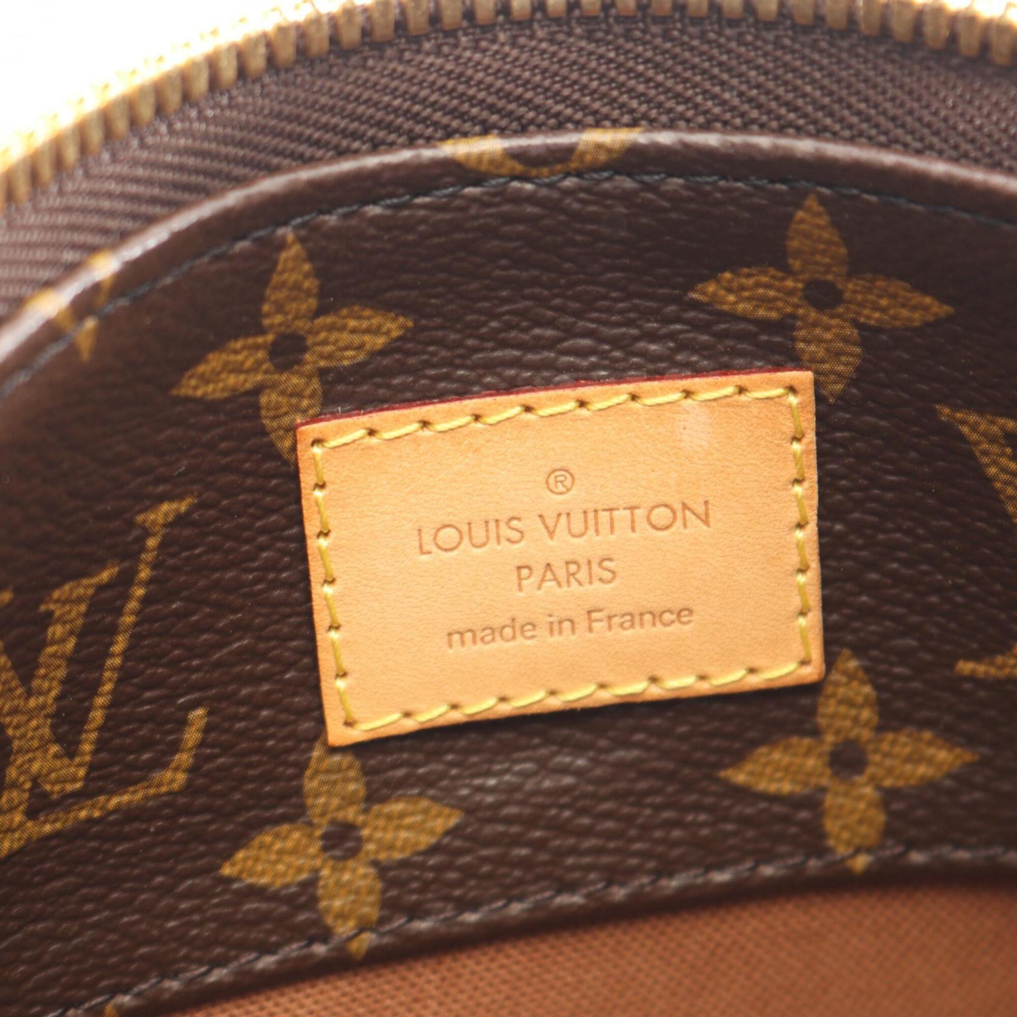 Louis Vuitton Brown Monogram Coated Canvas Leather Handbag Shoulder Bag (Pre-Owned)