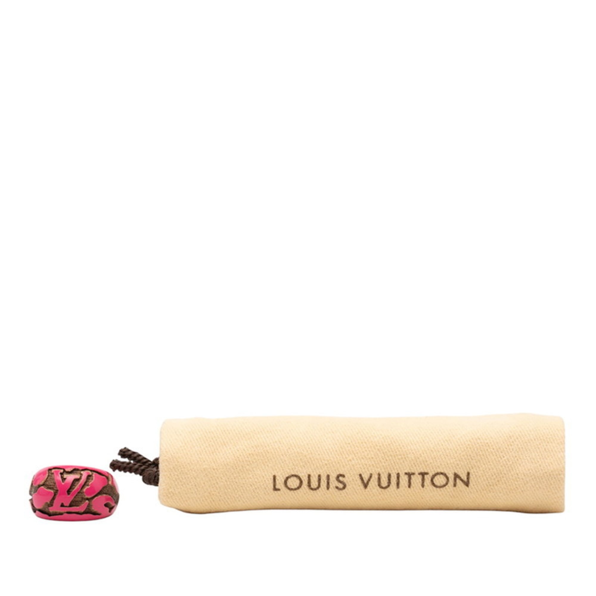Louis Vuitton Pink Wood Band Ring (Pre-Owned)