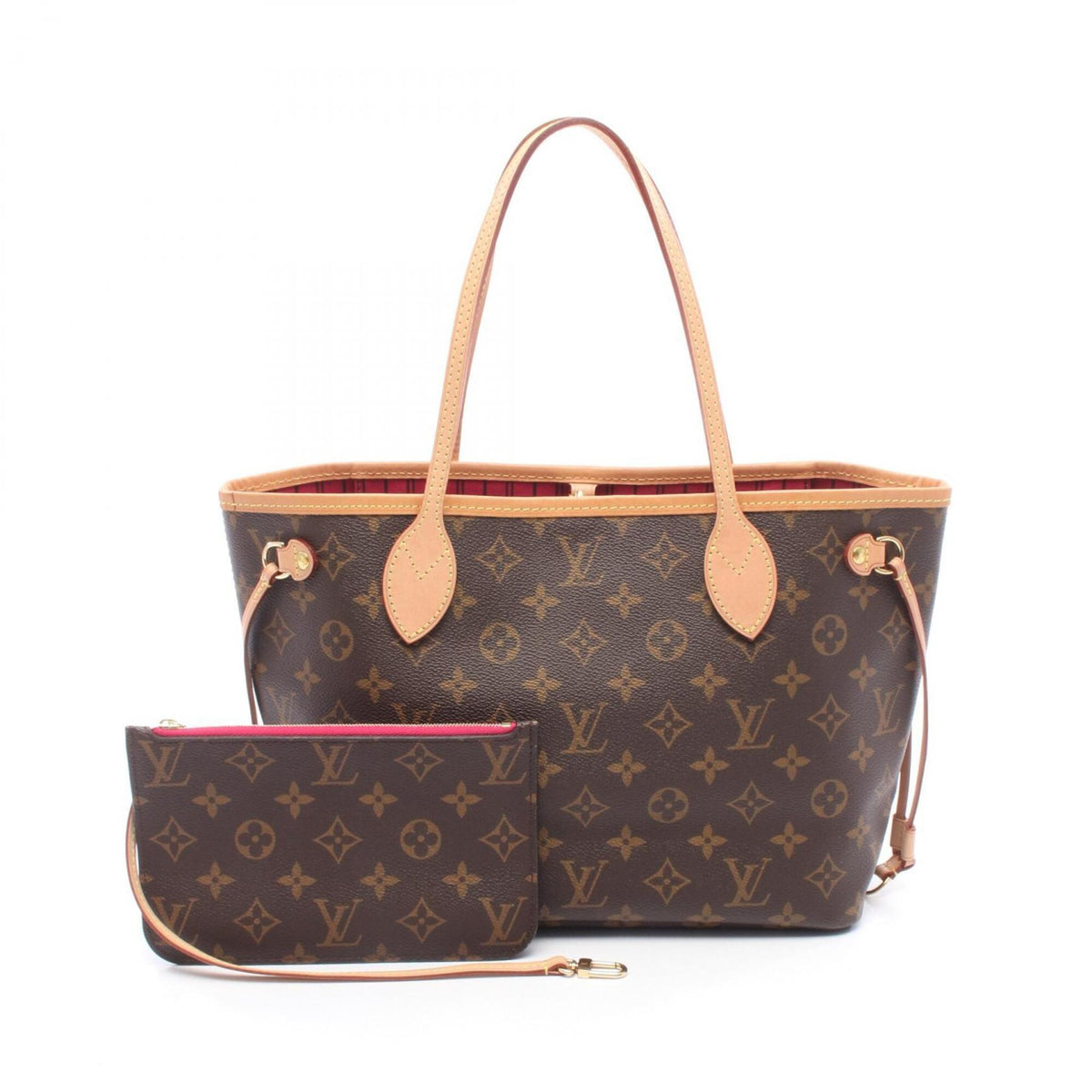 Louis Vuitton Brown Coated Canvas Pvc Monogram Leather Handbag Tote Bag (Pre-Owned)