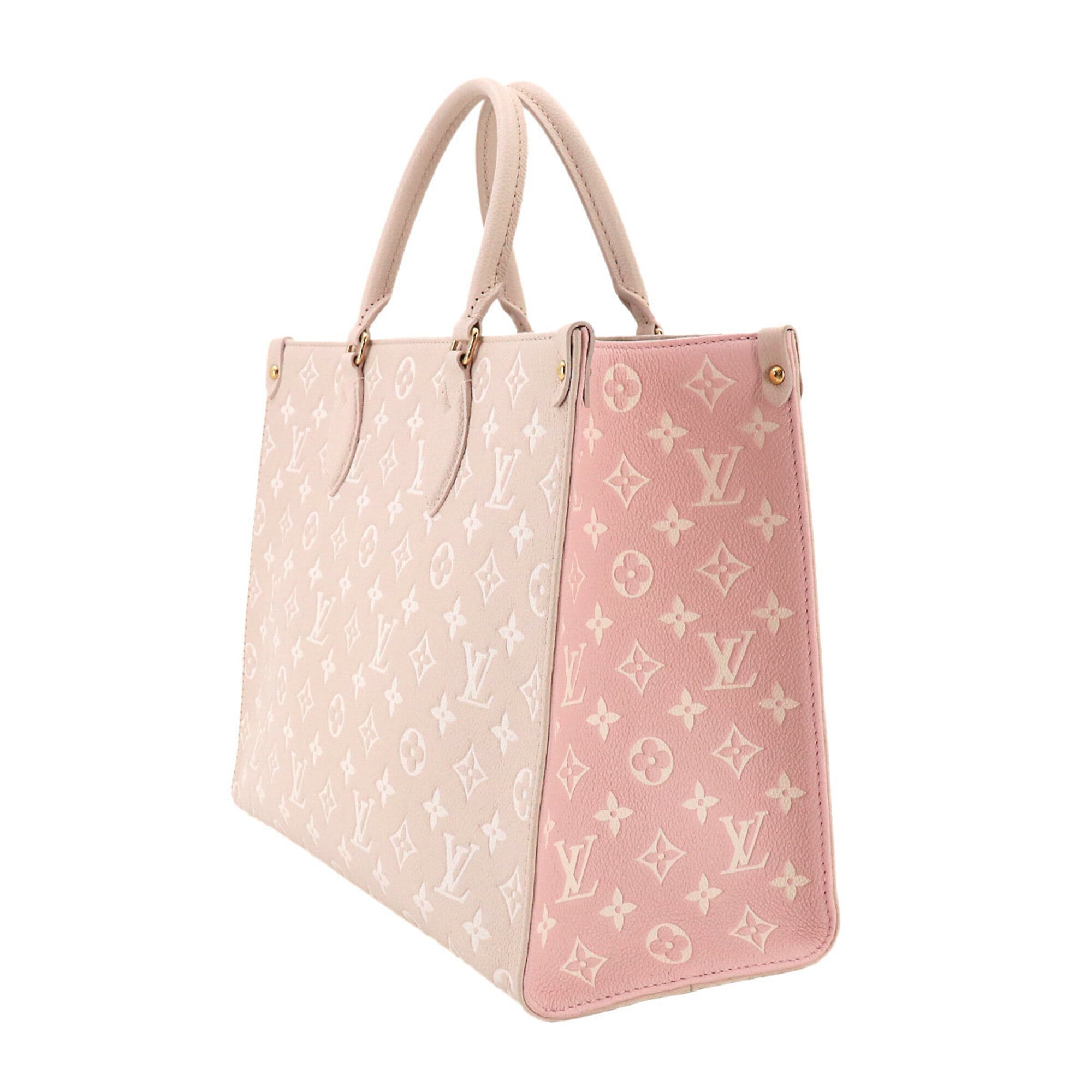 Louis Vuitton Beige Rose Monogram Empreinte Shoulder Bag Tote Bag (Pre-Owned)