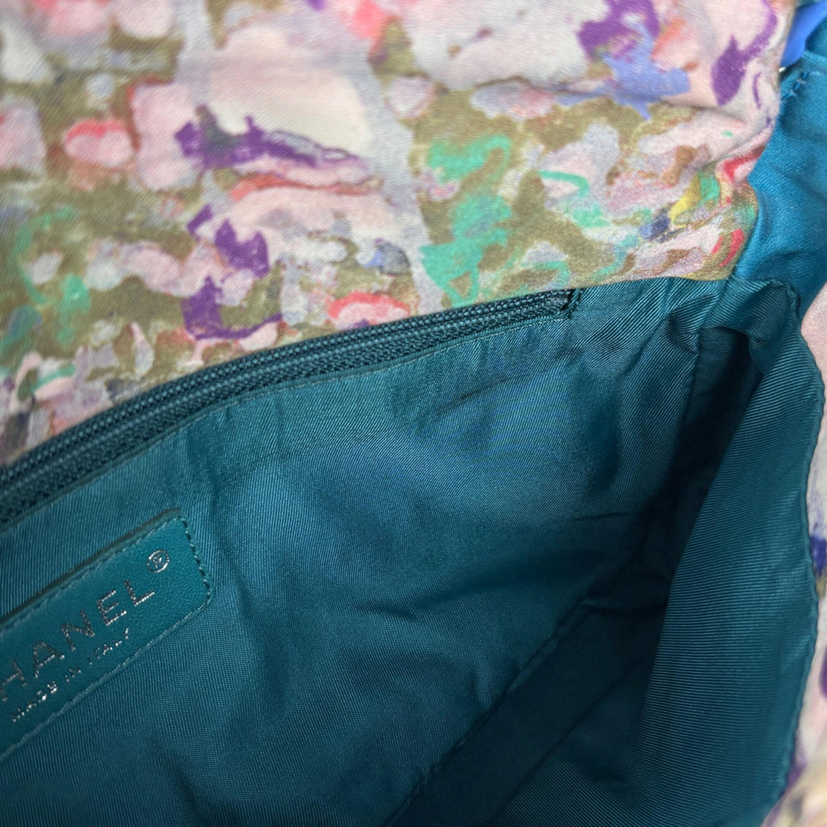 Chanel Blue Canvas Plastic Shoulder Bag (Pre-Owned)