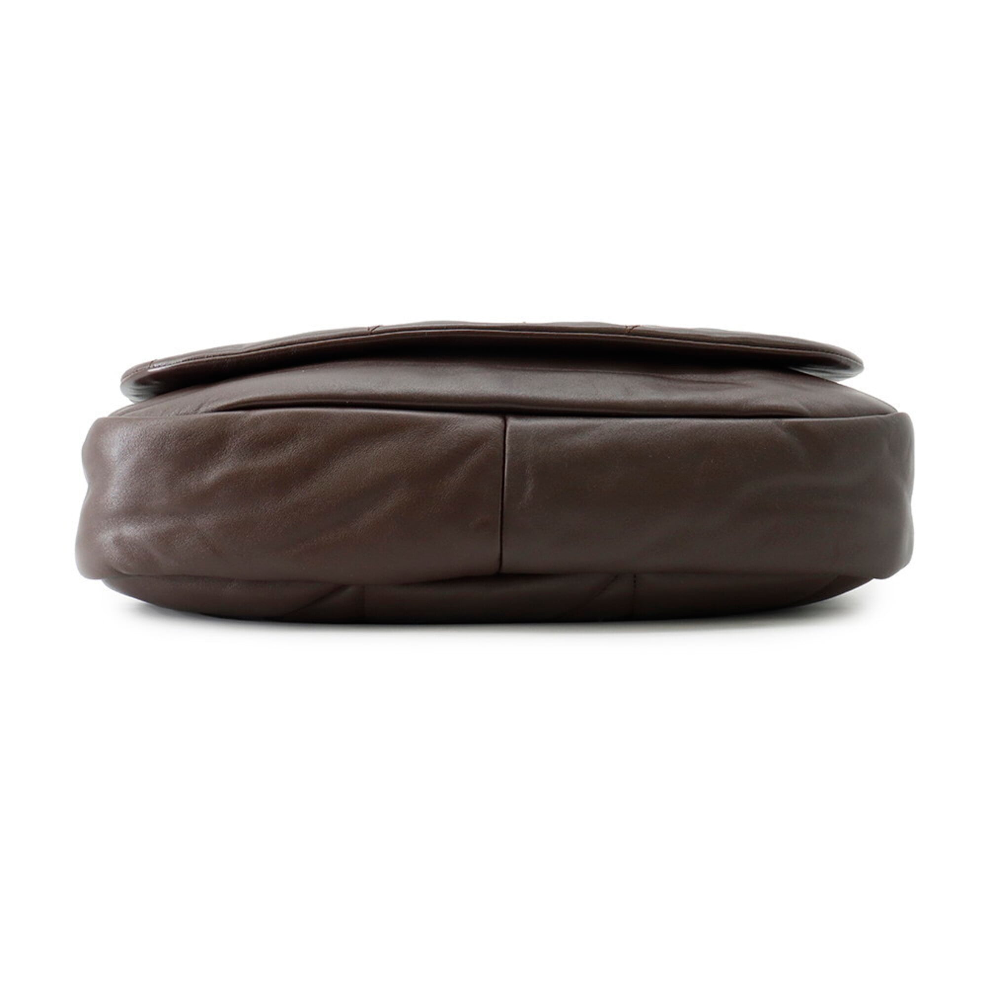 Yves Saint Laurent Brown Leather Handbag Shoulder Bag (Pre-Owned)