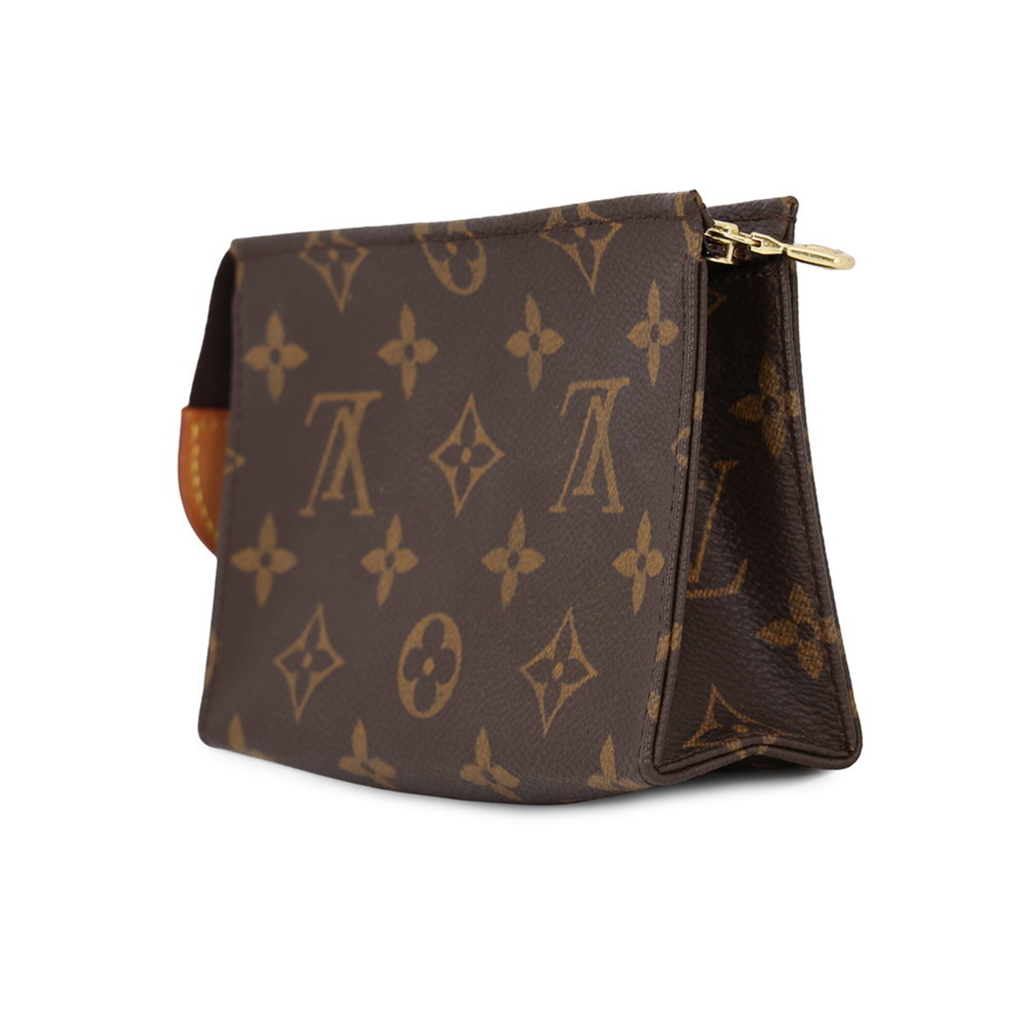 Louis Vuitton Monogram Beige Monogram Handbag Pouch (Pre-Owned)
