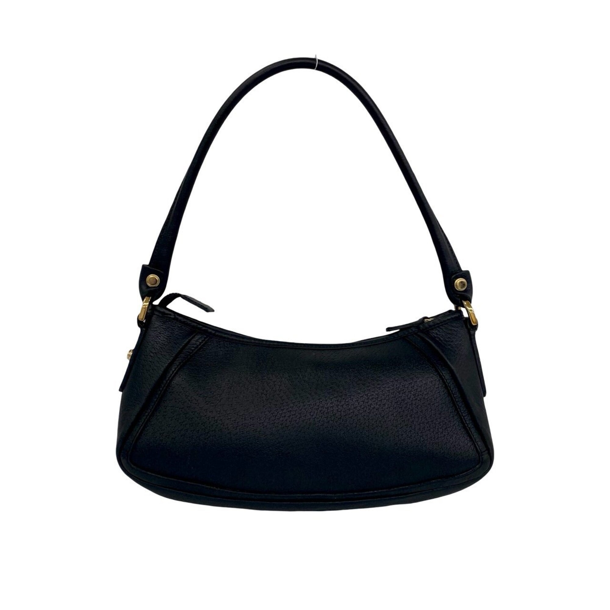 Gucci Black Leather Handbag Pouch Shoulder Bag (Pre-Owned)
