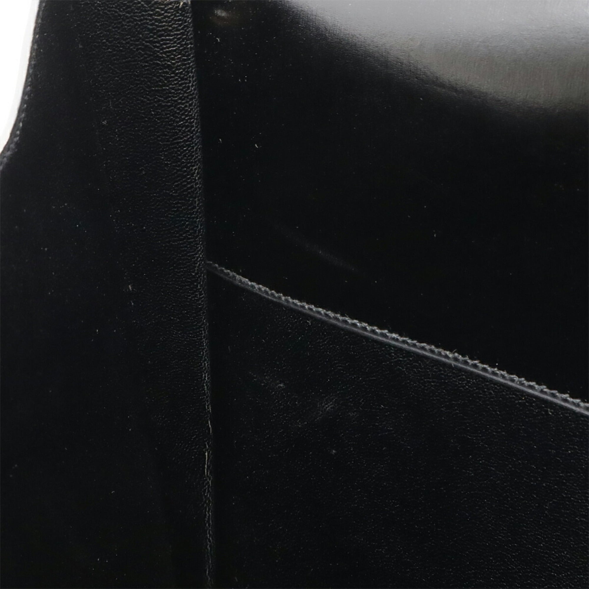 Hermes Black Box Calf Leather Clutch Bag Handbag (Pre-Owned)