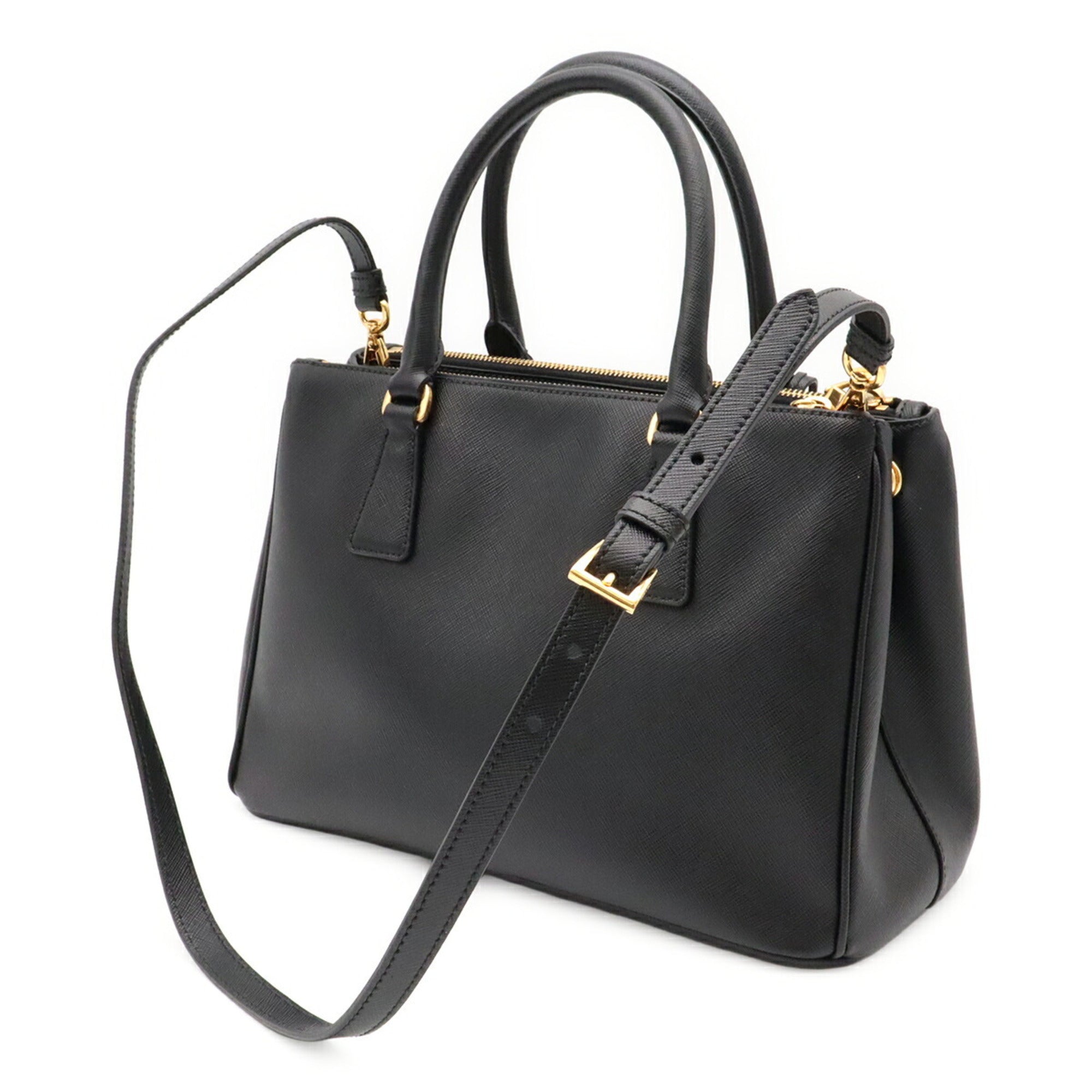 Prada Black Nero Leather Handbag (Pre-Owned)