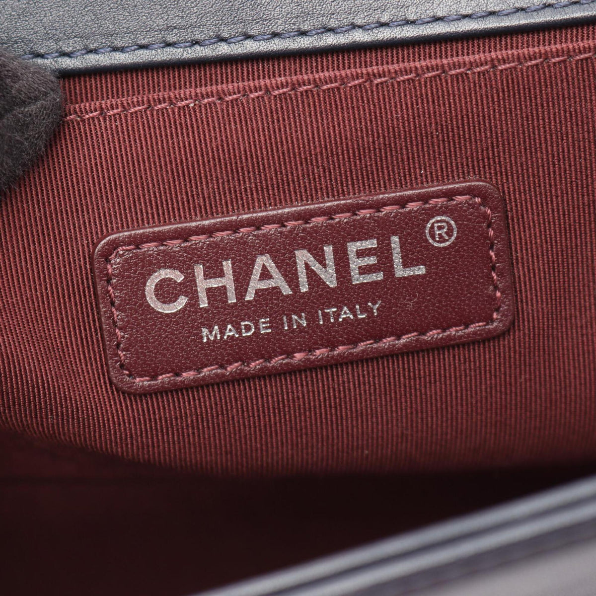 Chanel Green Navy Leather Handbag Shoulder Bag (Pre-Owned)