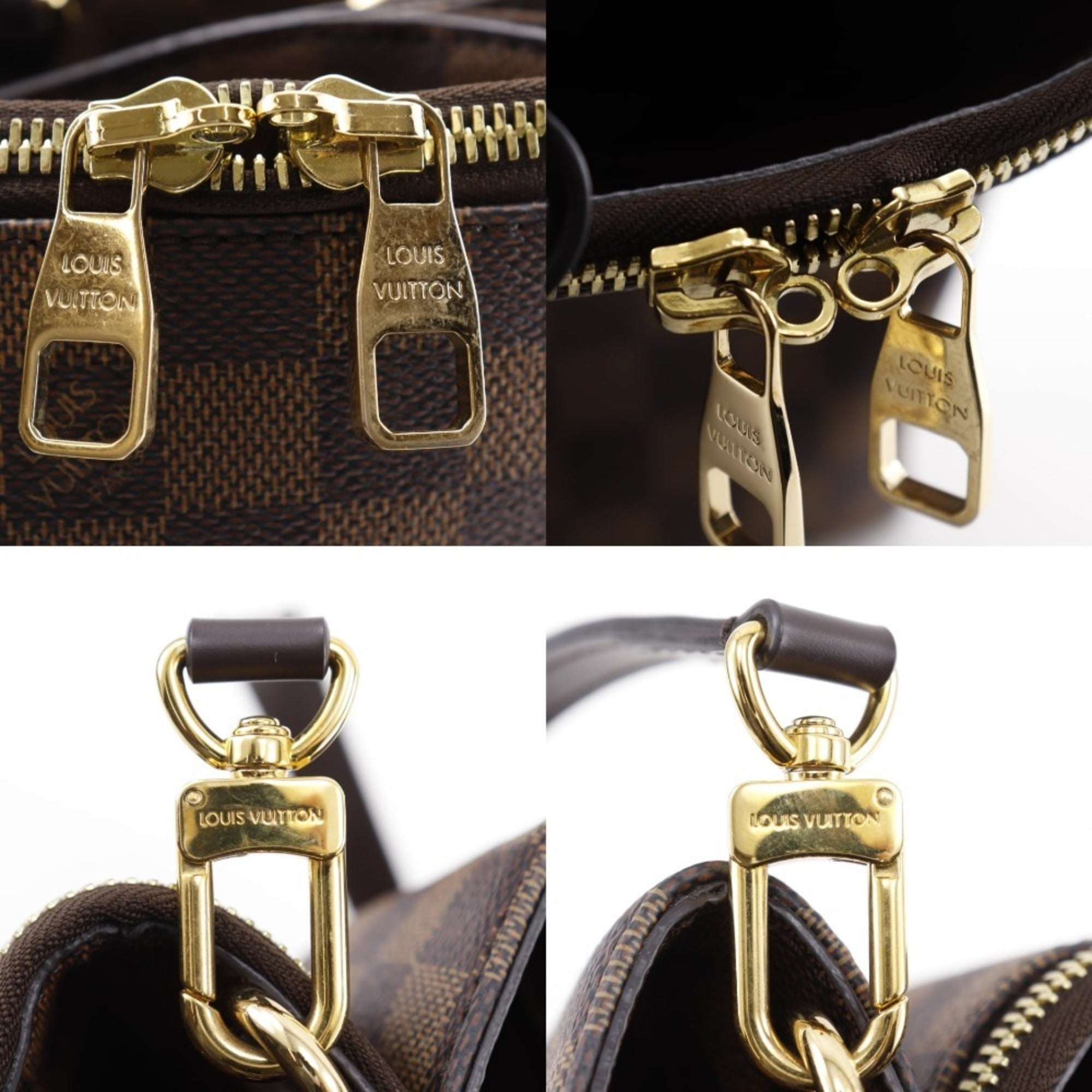 Louis Vuitton Brown Damier Canvas Handbag (Pre-Owned)
