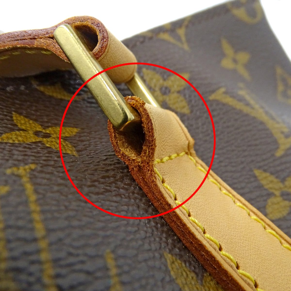 Louis Vuitton Brown Monogram Canvas Handbag Tote Bag (Pre-Owned)