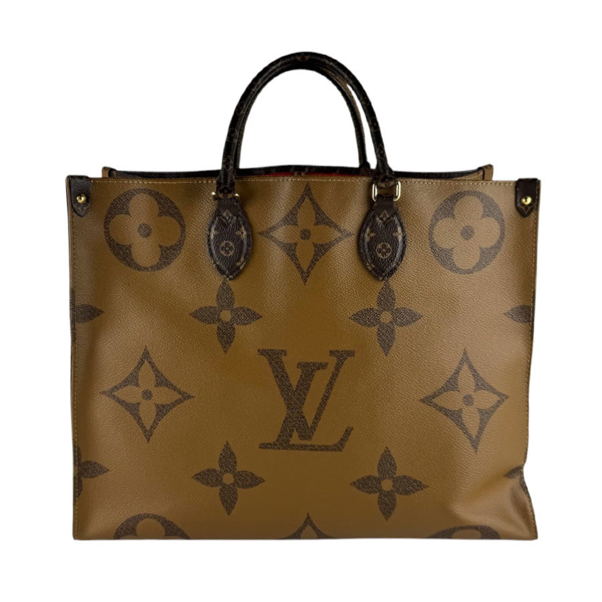 Louis Vuitton Brown Monogram Reverse Monogram Reverse Handbag (Pre-Owned)