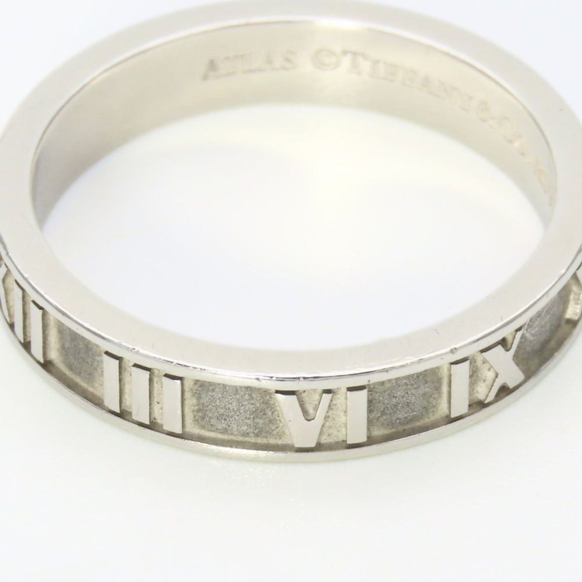 Tiffany Atlas Silver Silver 925 Band Ring (Pre-Owned)