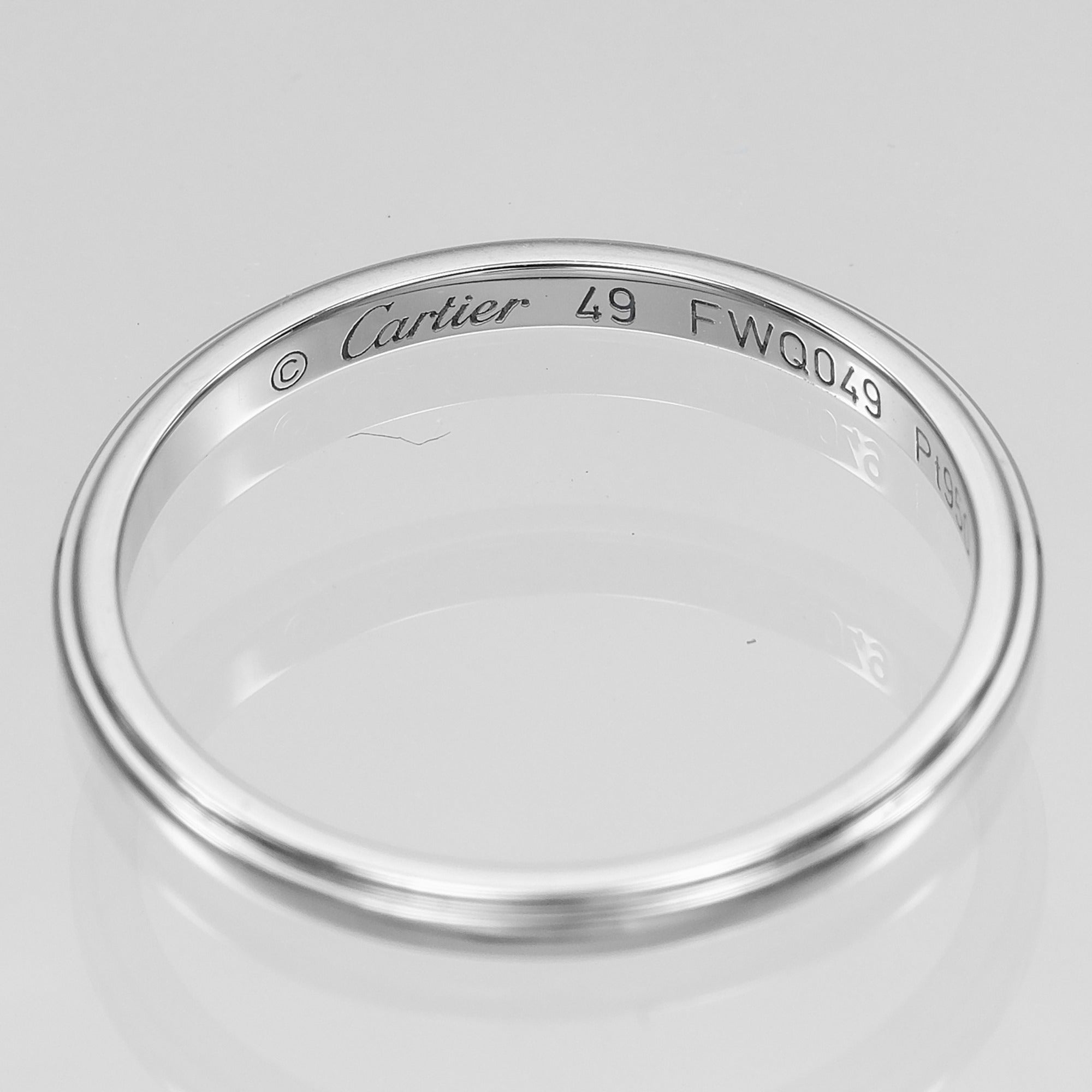 Cartier Platinum 950 Band Ring (Pre-Owned)