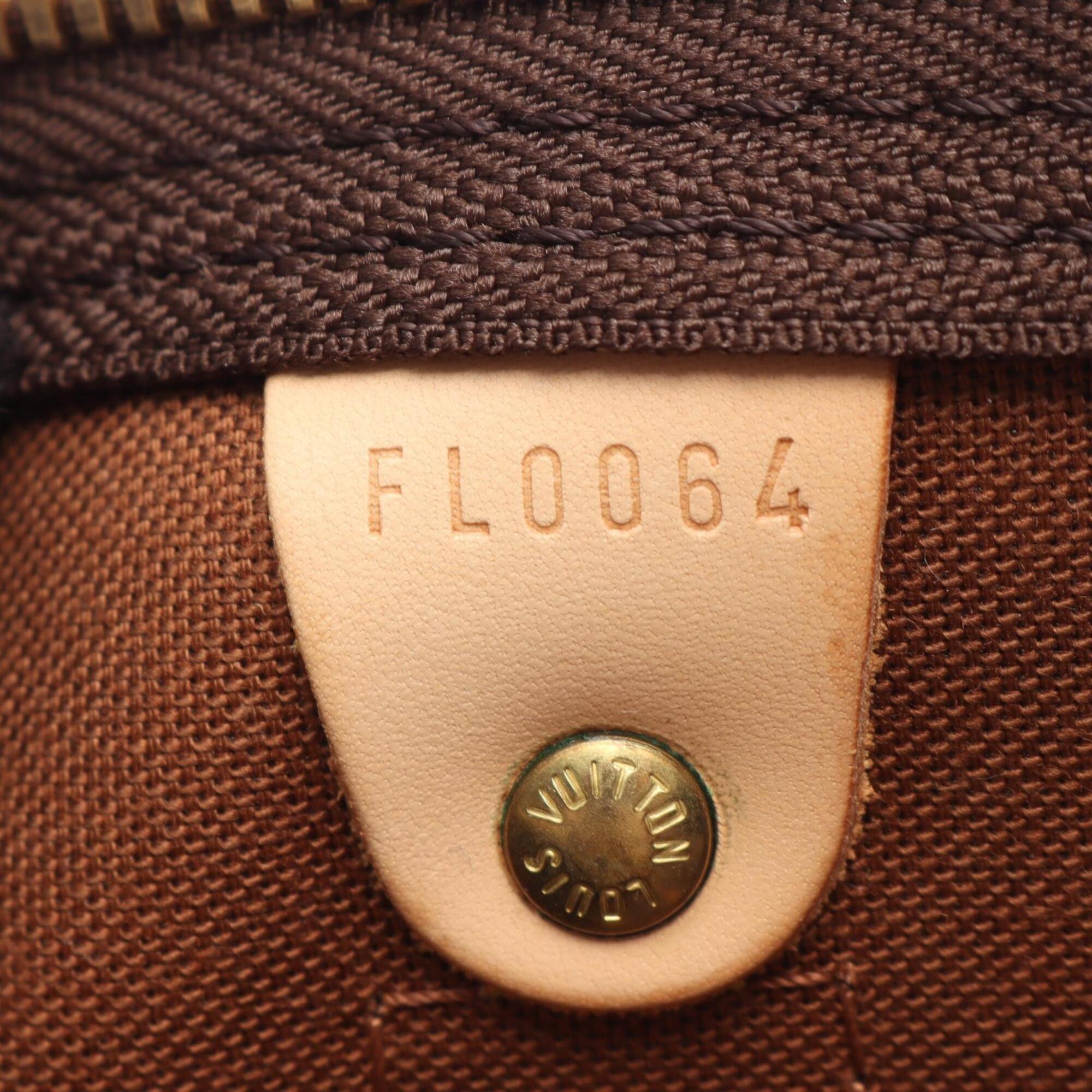 Louis Vuitton Brown Monogram Coated Canvas Leather Boston Bag Handbag (Pre-Owned)