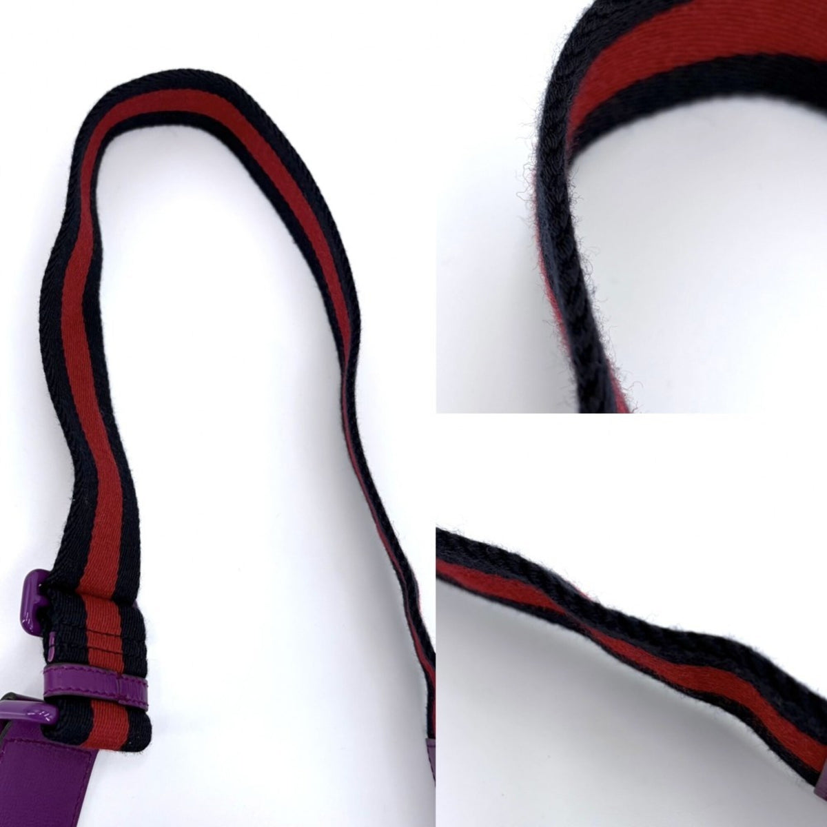 Gucci Purple Leather Handbag Shoulder Bag (Pre-Owned)