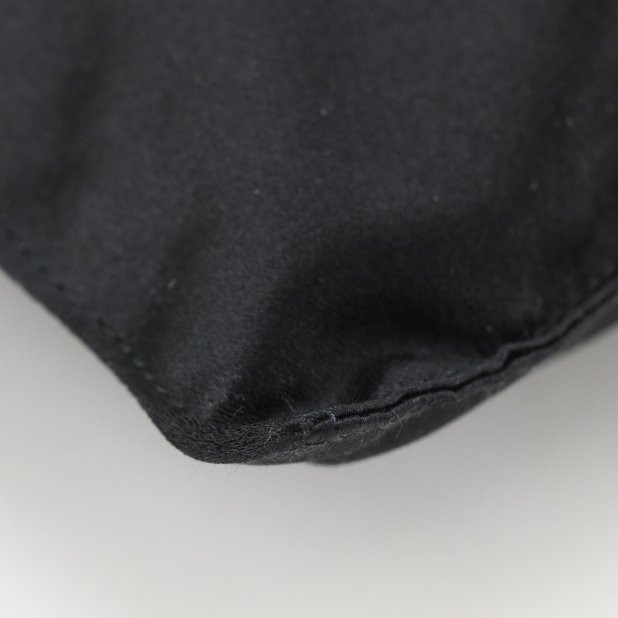 Prada Black Nero Satin Pochette Shoulder Bag (Pre-Owned)