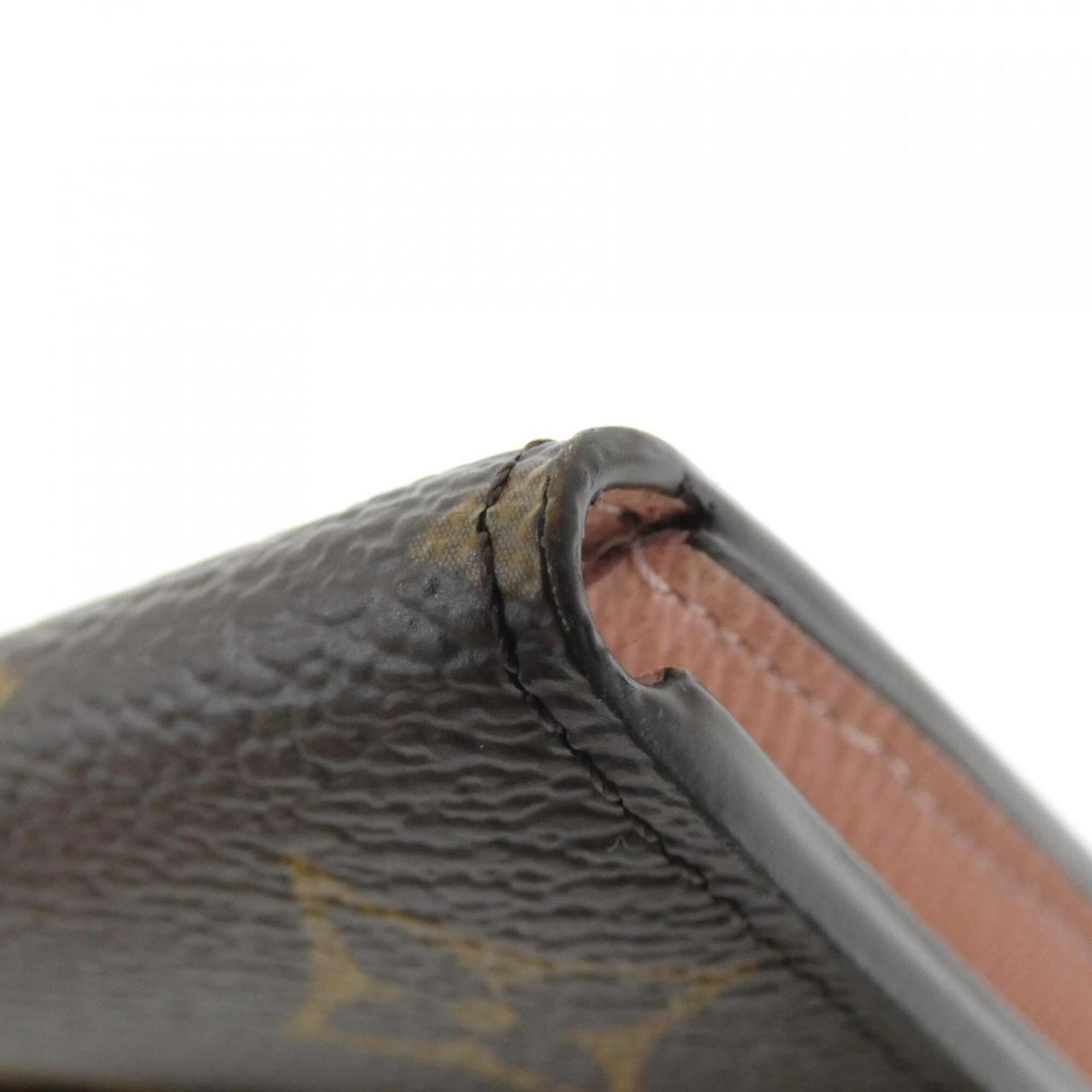 Louis Vuitton Brown Coated Canvas Long Wallet (Bi-Fold) (Pre-Owned)