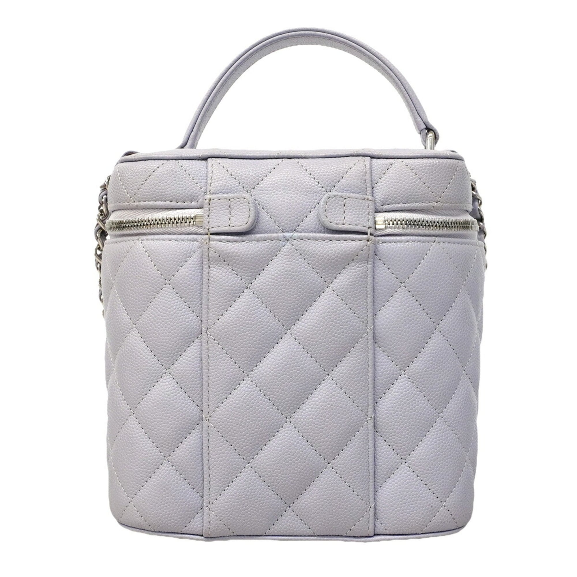 Chanel Purple Grained Calfskin Vanity Bag (Pre-Owned)