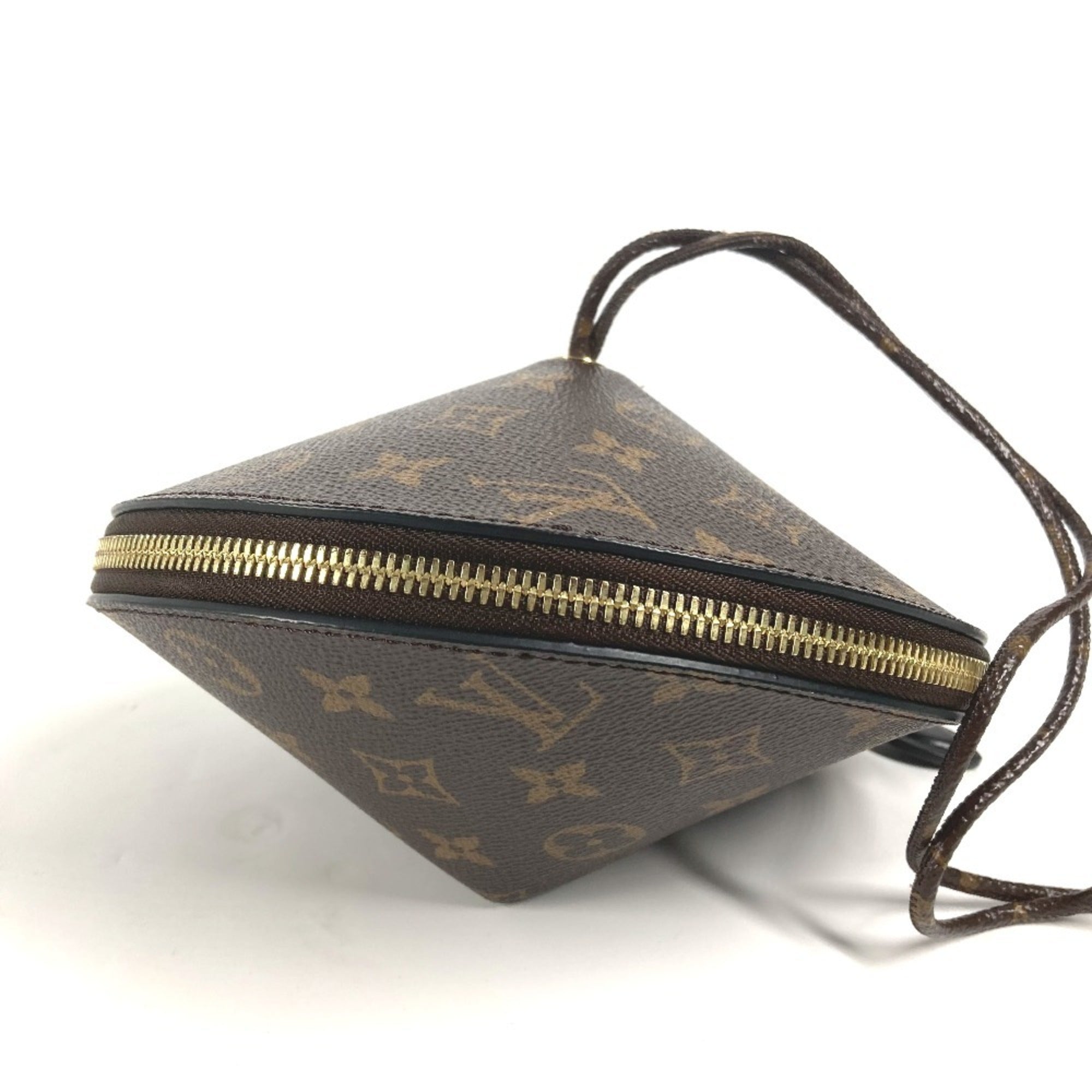 Louis Vuitton Brown Monogram Monogram Handbag Pouch Shoulder Bag (Pre-Owned)