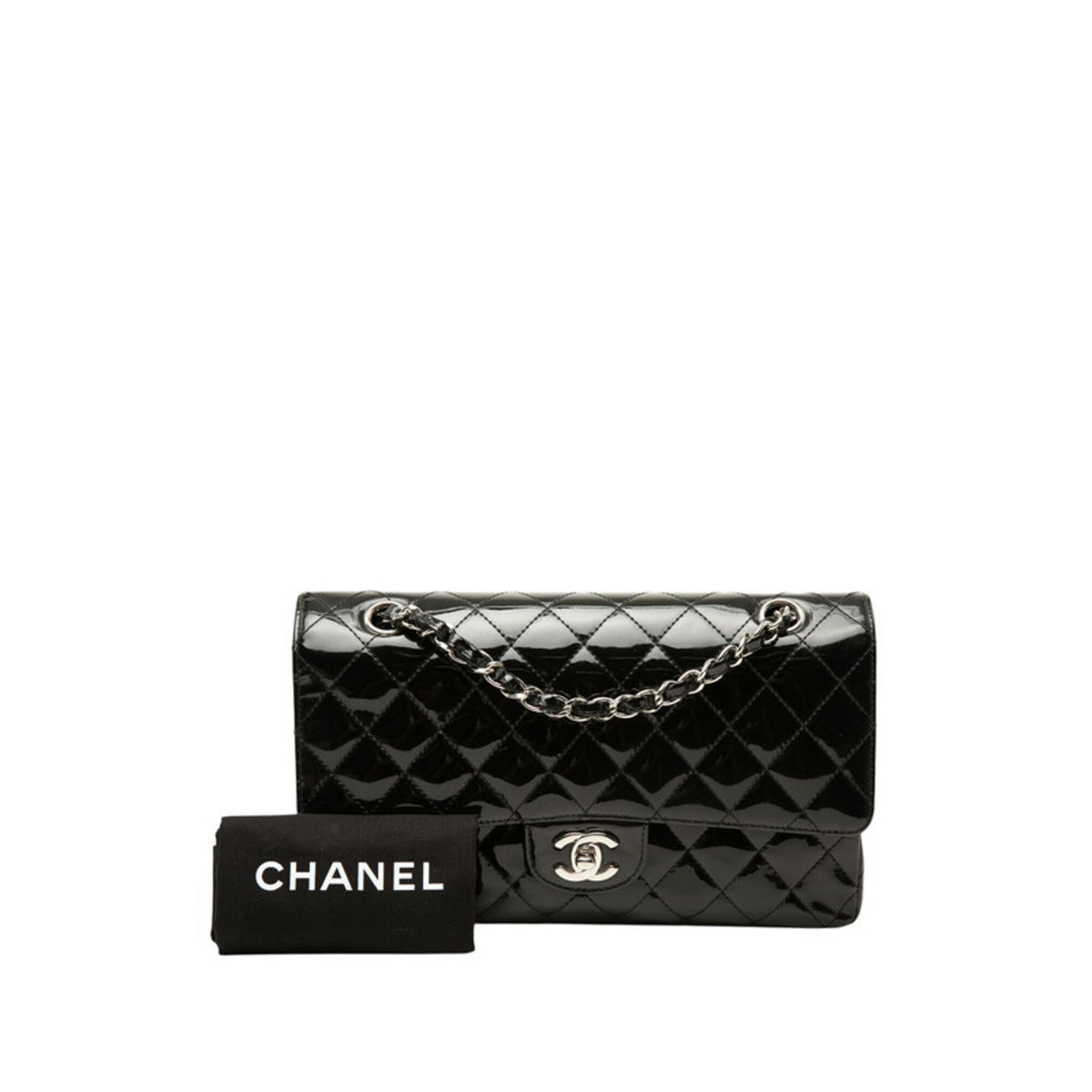 Chanel Black Patent Leather Shoulder Bag (Pre-Owned)