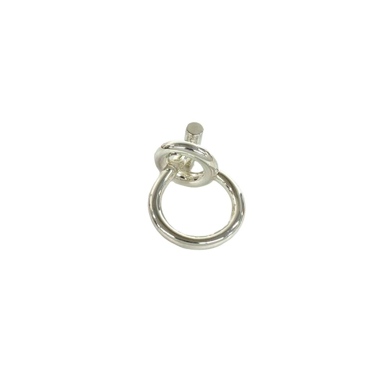 Hermes Silver Silver 925 Band Ring (Pre-Owned)