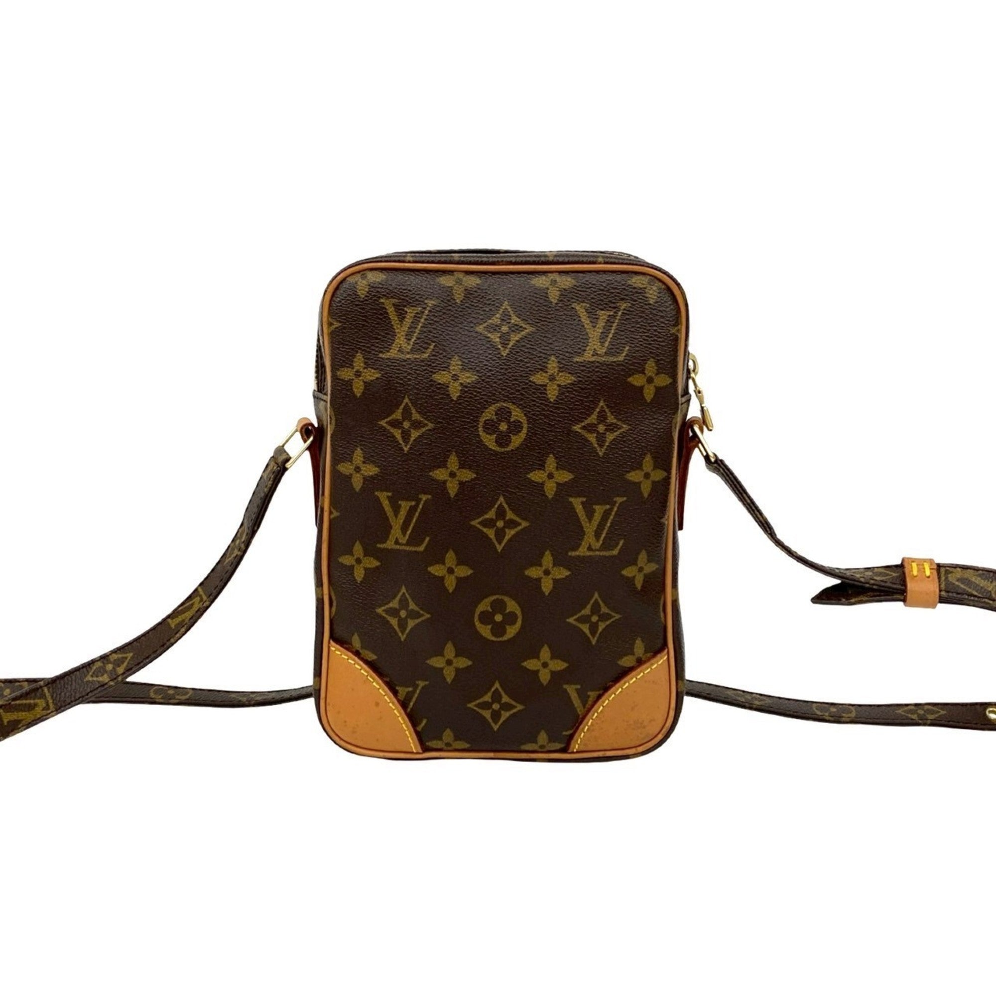 Louis Vuitton Brown Pvc Leather Pochette Shoulder Bag (Pre-Owned)