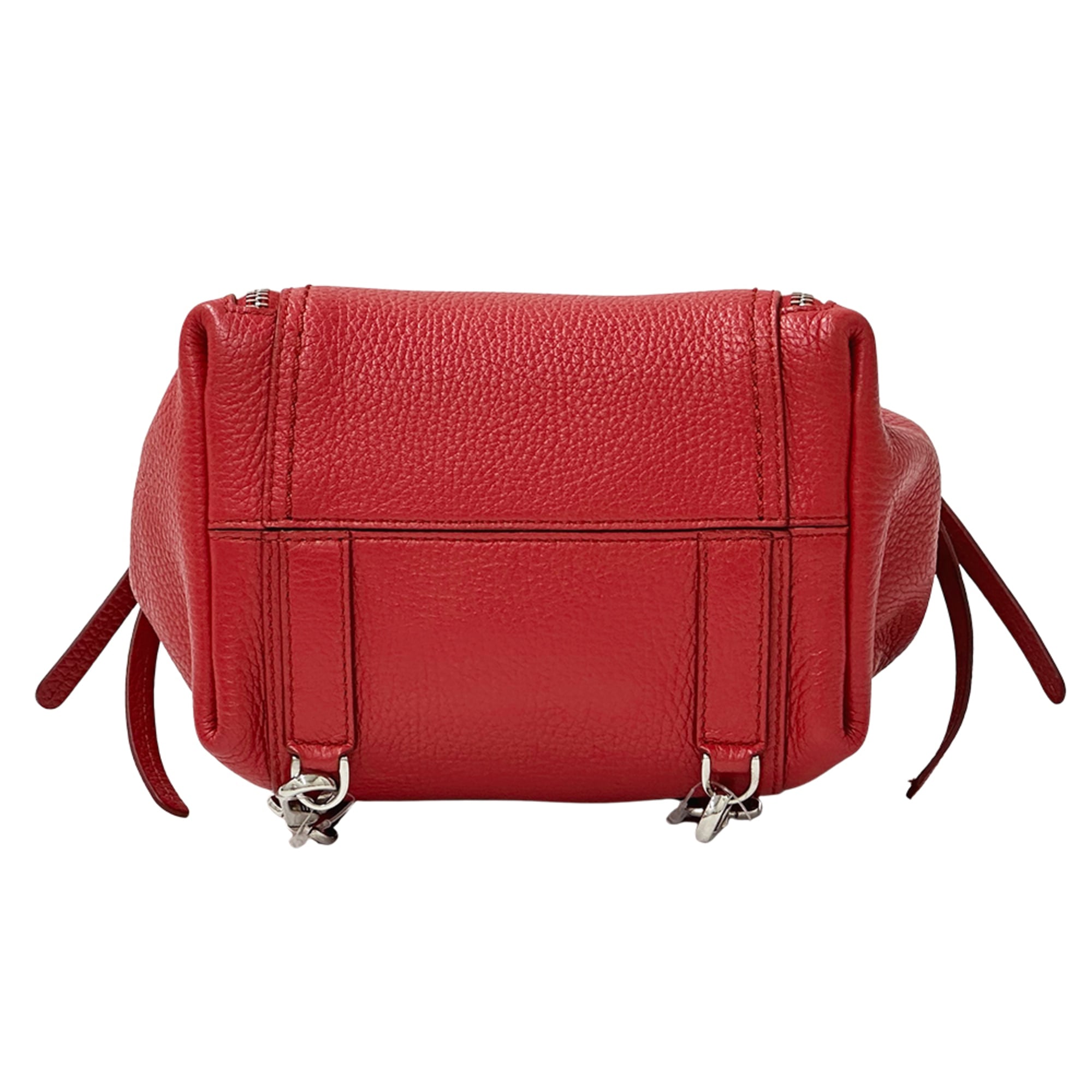 Tod's Red Color Leather Handbag Shoulder Bag (Pre-Owned)