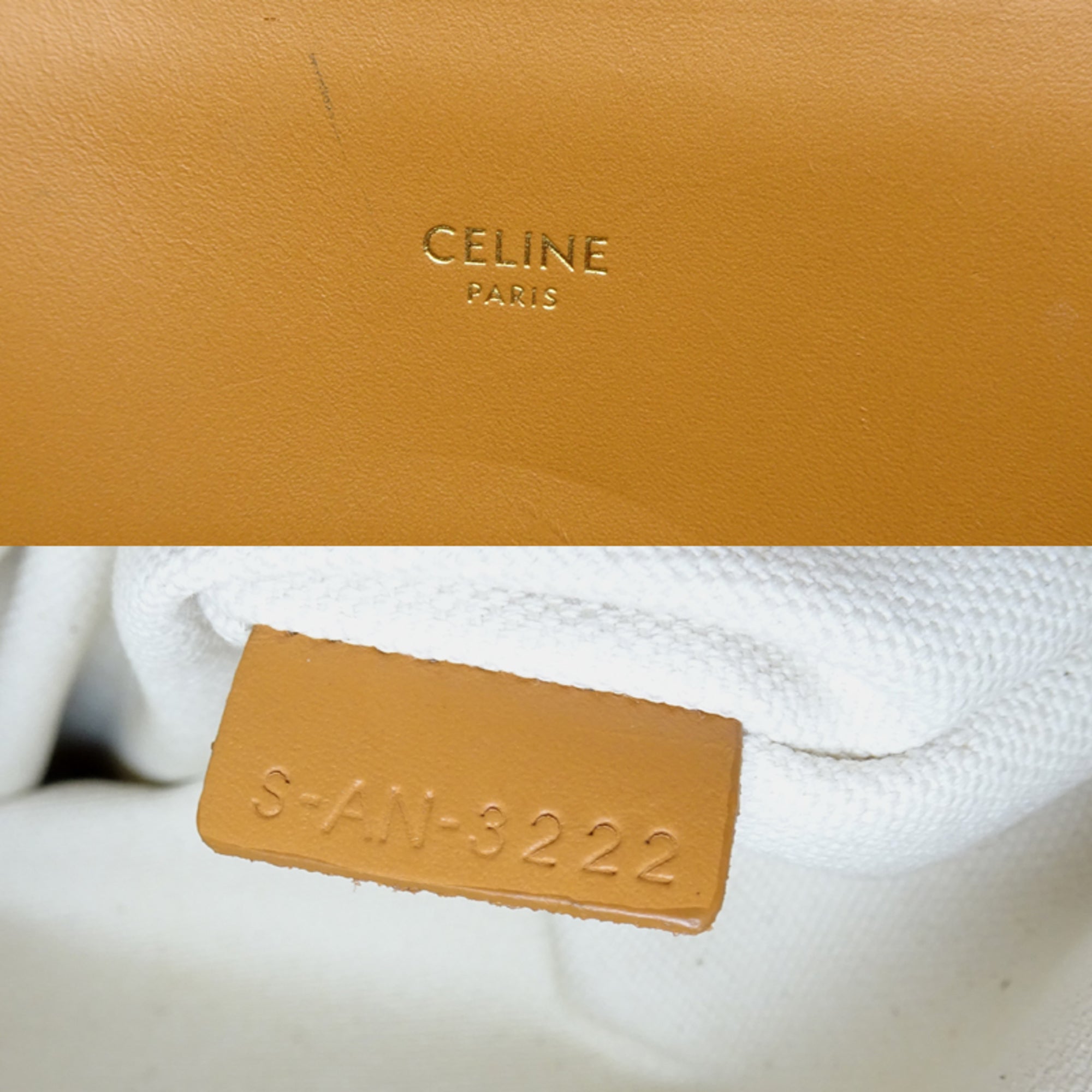Celine Brown White Coated Canvas Leather Tote Bag (Pre-Owned)