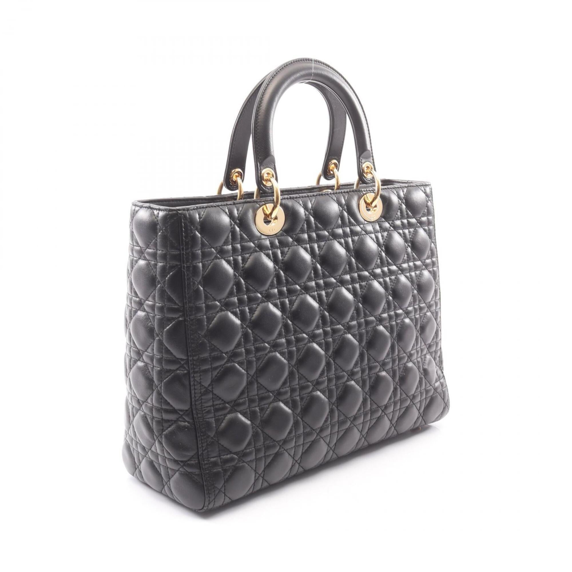 Christian Dior Black Leather Handbag (Pre-Owned)