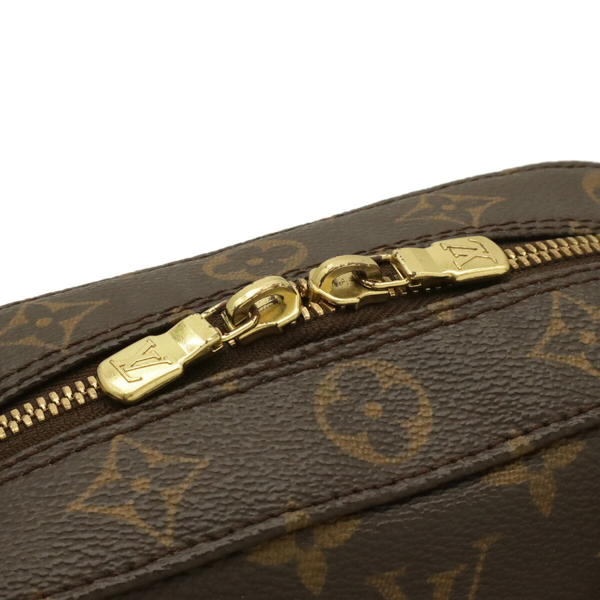Louis Vuitton Brown Monogram Canvas Pvc Coated Canvas Handbag Shoulder Bag (Pre-Owned)