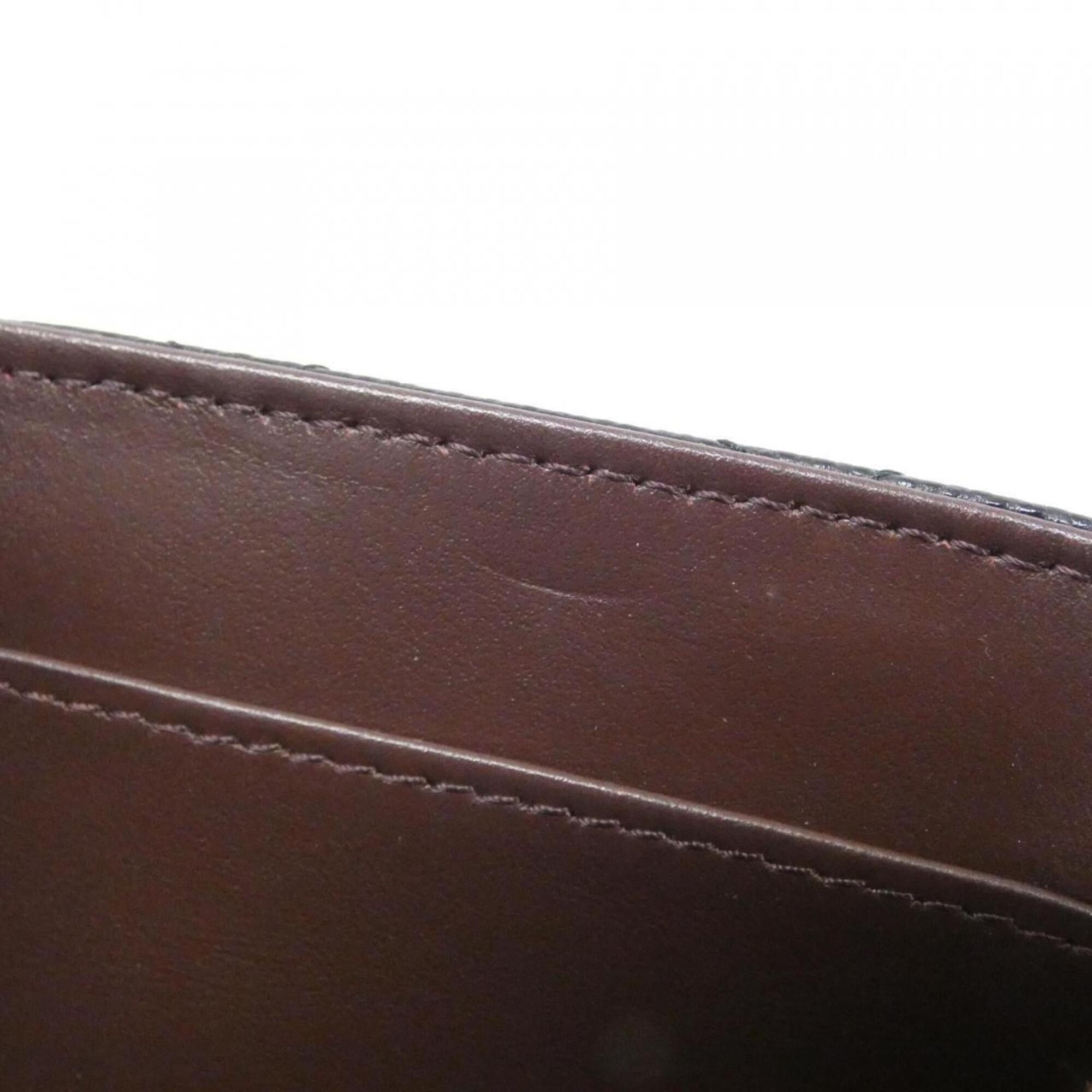 Chanel Black Grained Calfskin Wallet (Tri-Fold) (Pre-Owned)