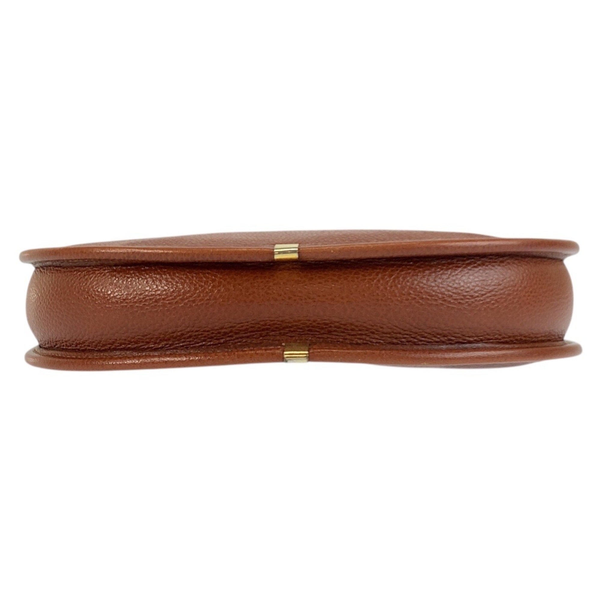 Yves Saint Laurent Brown Leather Pochette Shoulder Bag (Pre-Owned)