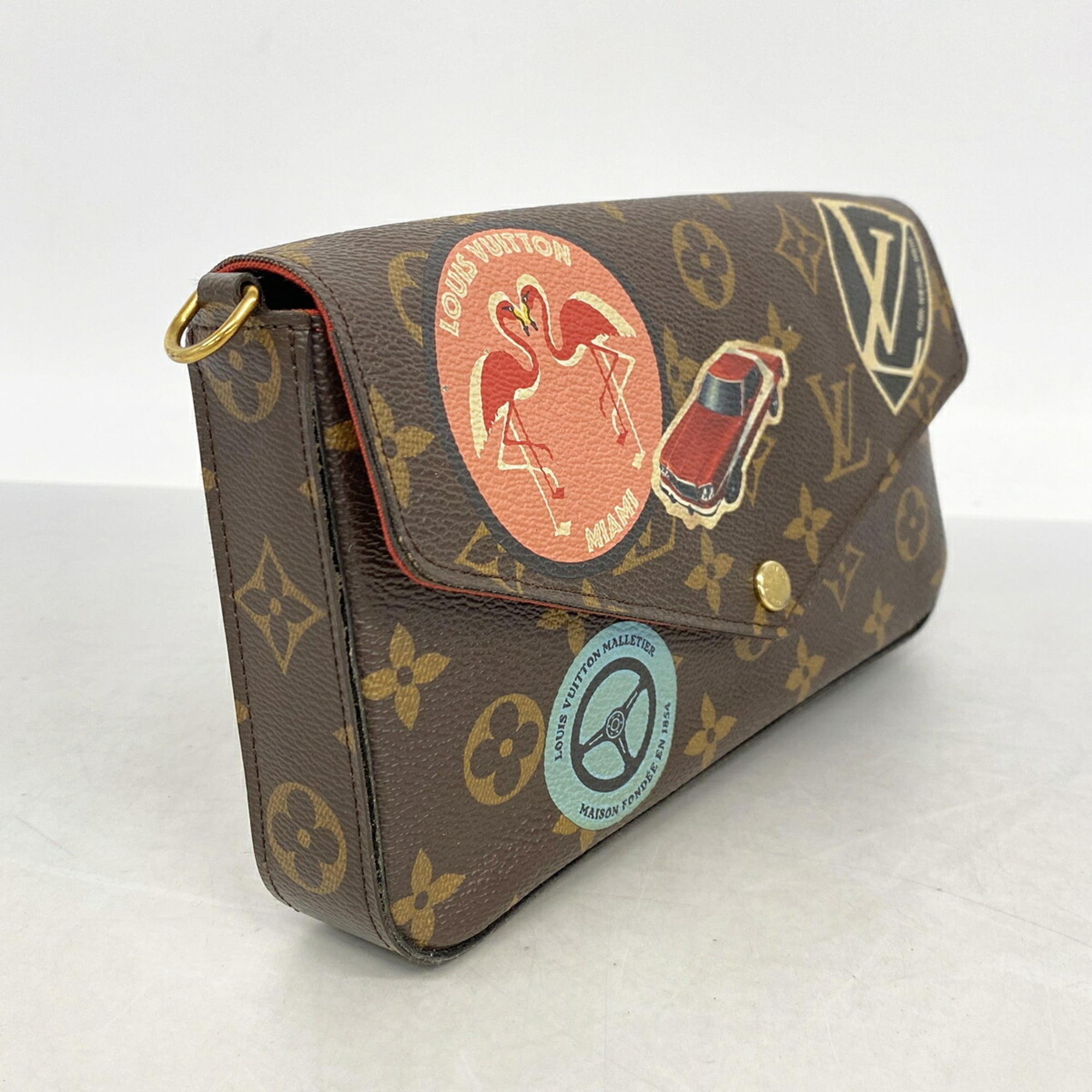 Louis Vuitton Brown Chain/Shoulder Wallet (Pre-Owned)