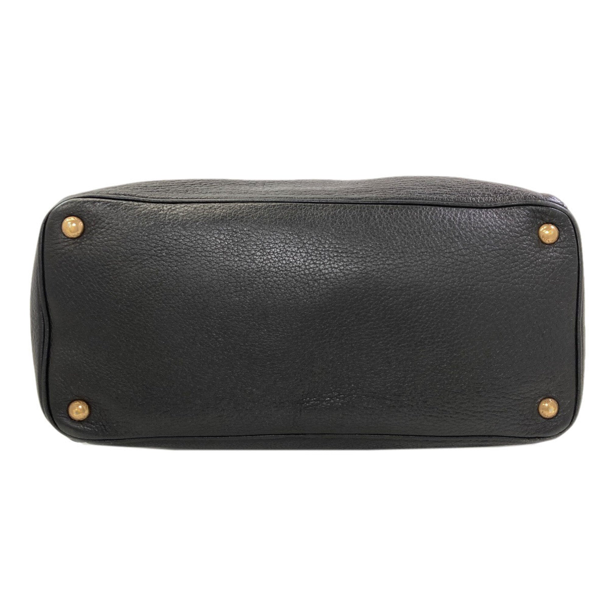 Prada Black Leather Handbag (Pre-Owned)