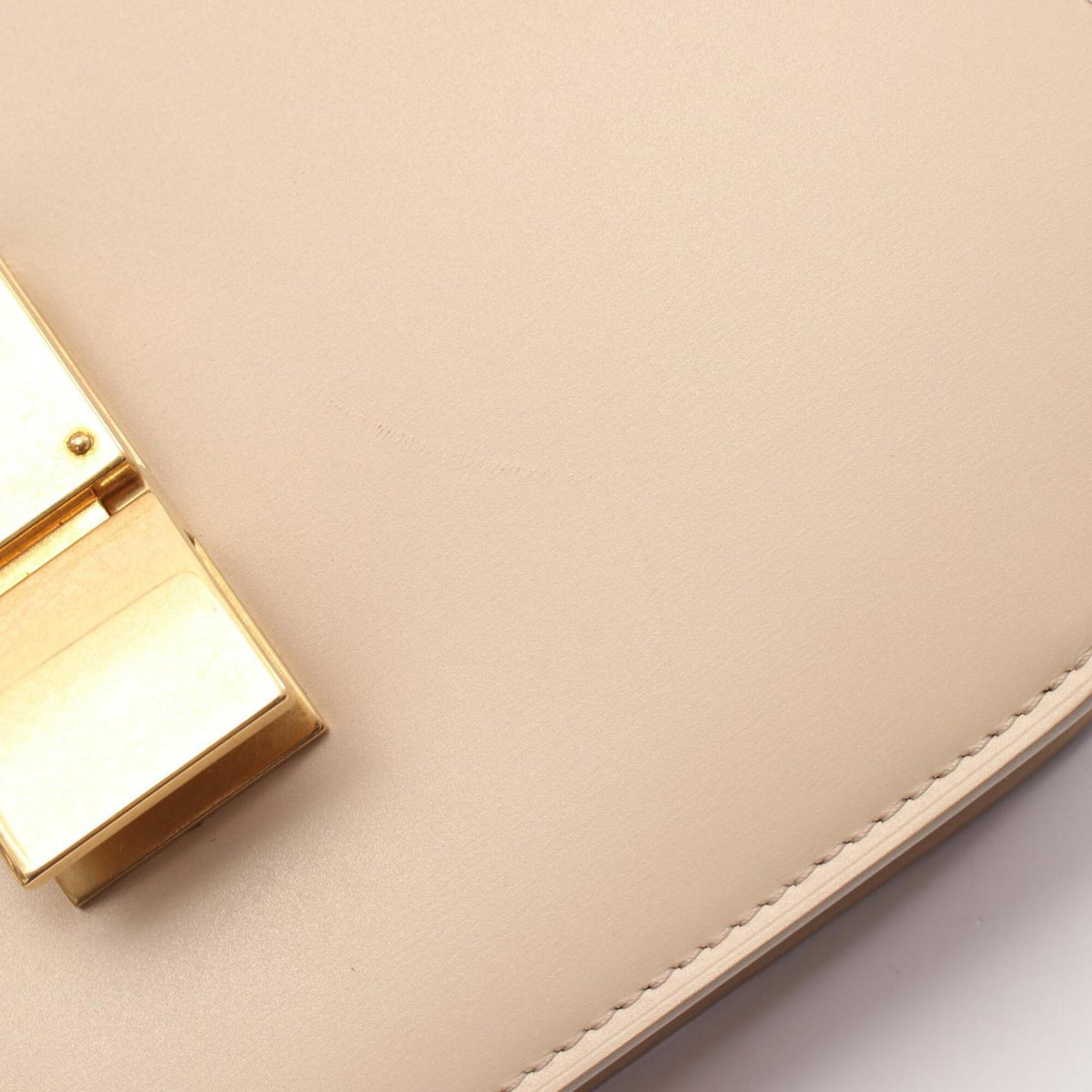 Celine Beige Leather Shoulder Bag (Pre-Owned)