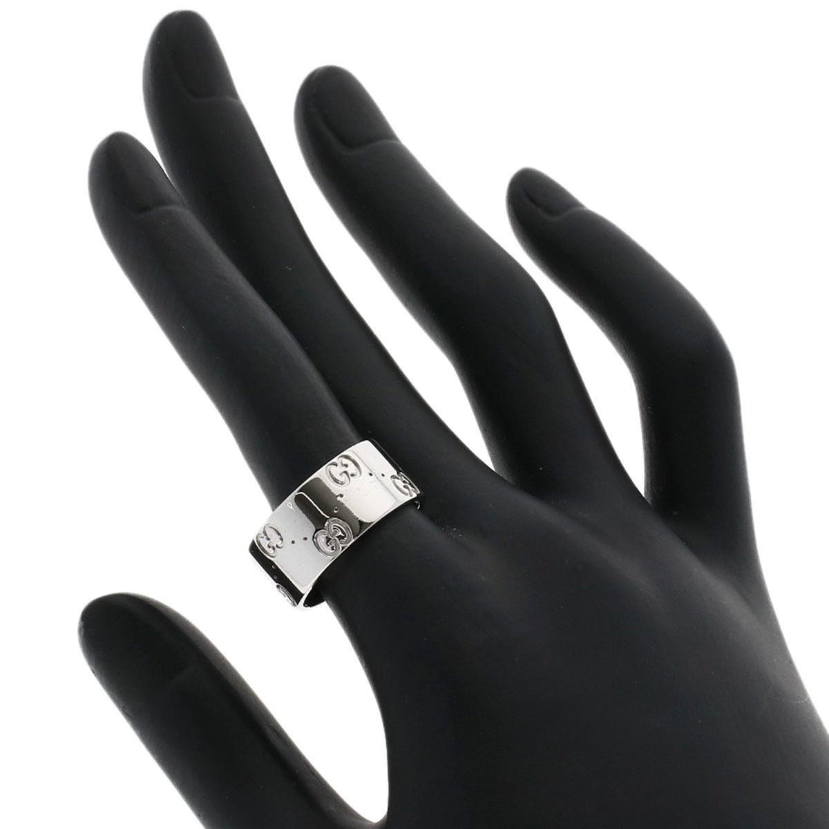 Gucci White Gold White Gold (18K) Band Ring (Pre-Owned)