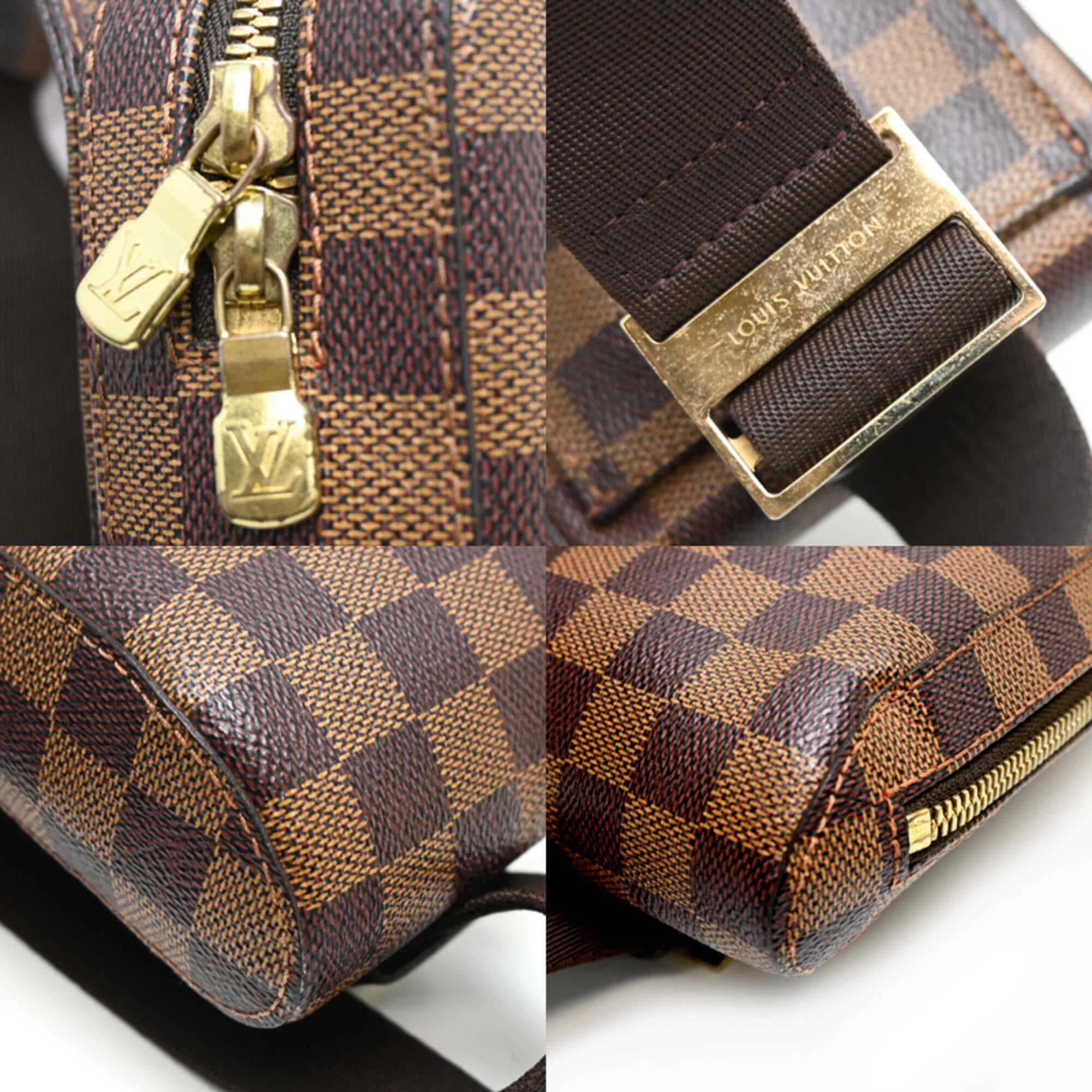 Louis Vuitton Brown Damier Canvas Sling Bag (Pre-Owned)
