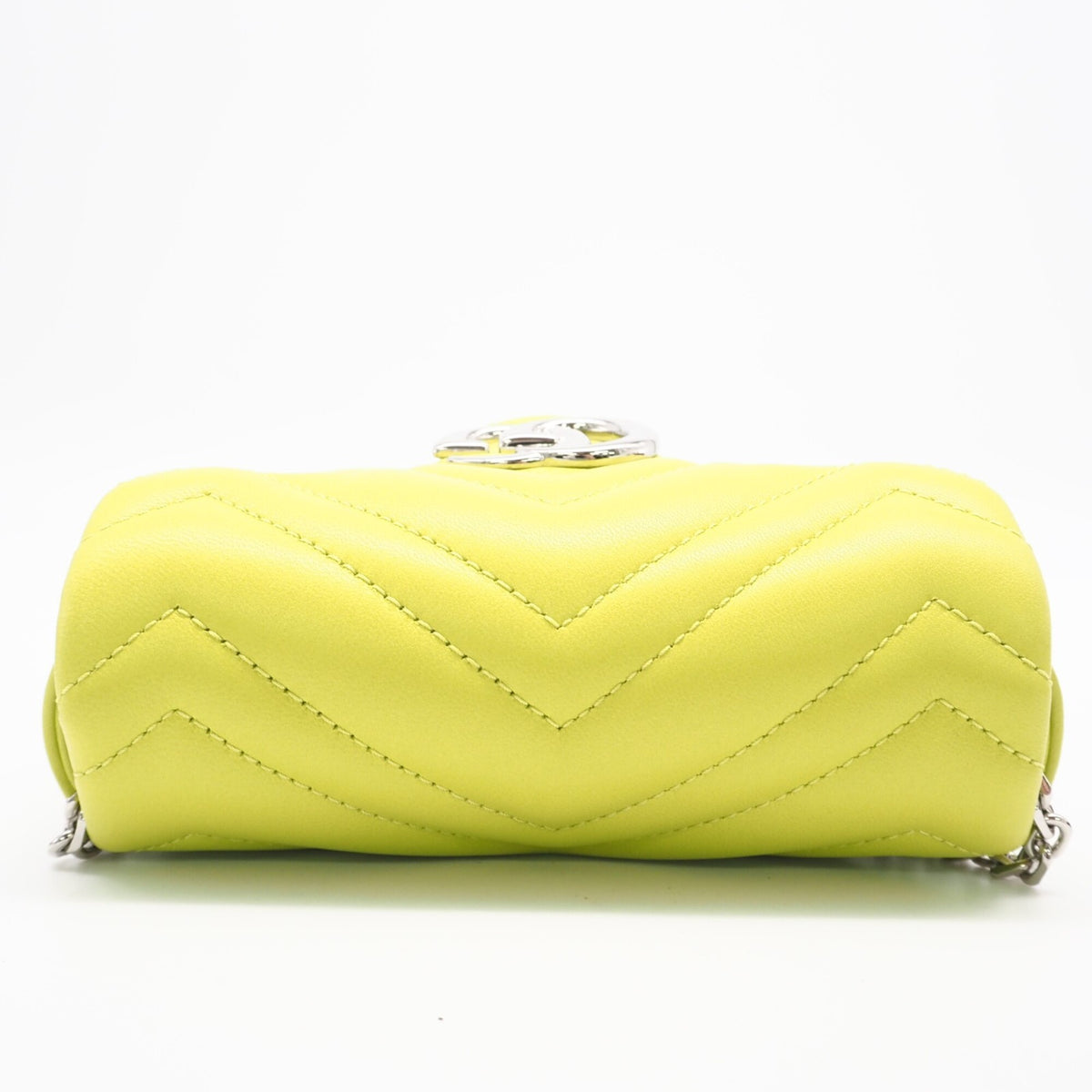 Gucci Gg Marmont Yellow Leather Shoulder Bag (Pre-Owned)
