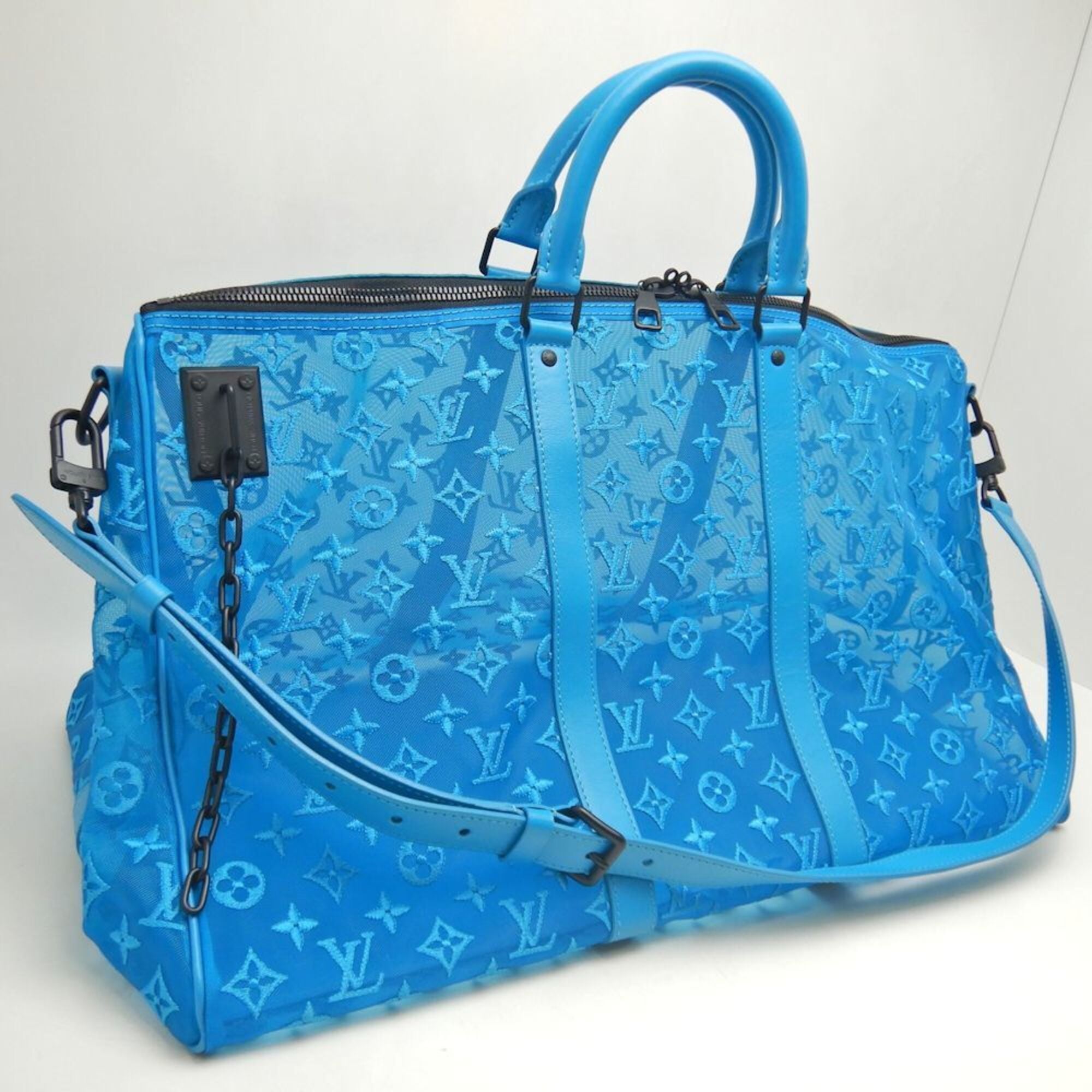 Louis Vuitton Turquoise Monogram Boston Bag (Pre-Owned)