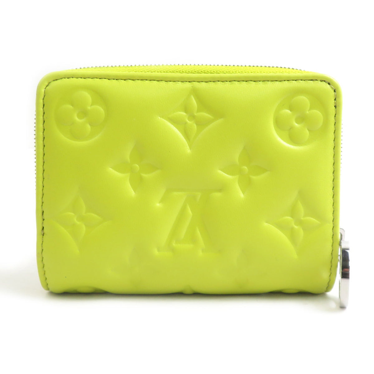 Louis Vuitton Green Yellow Leather Wallet (Bi-Fold) (Pre-Owned)