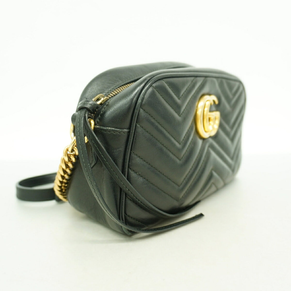 Gucci Black Leather Shoulder Bag (Pre-Owned)